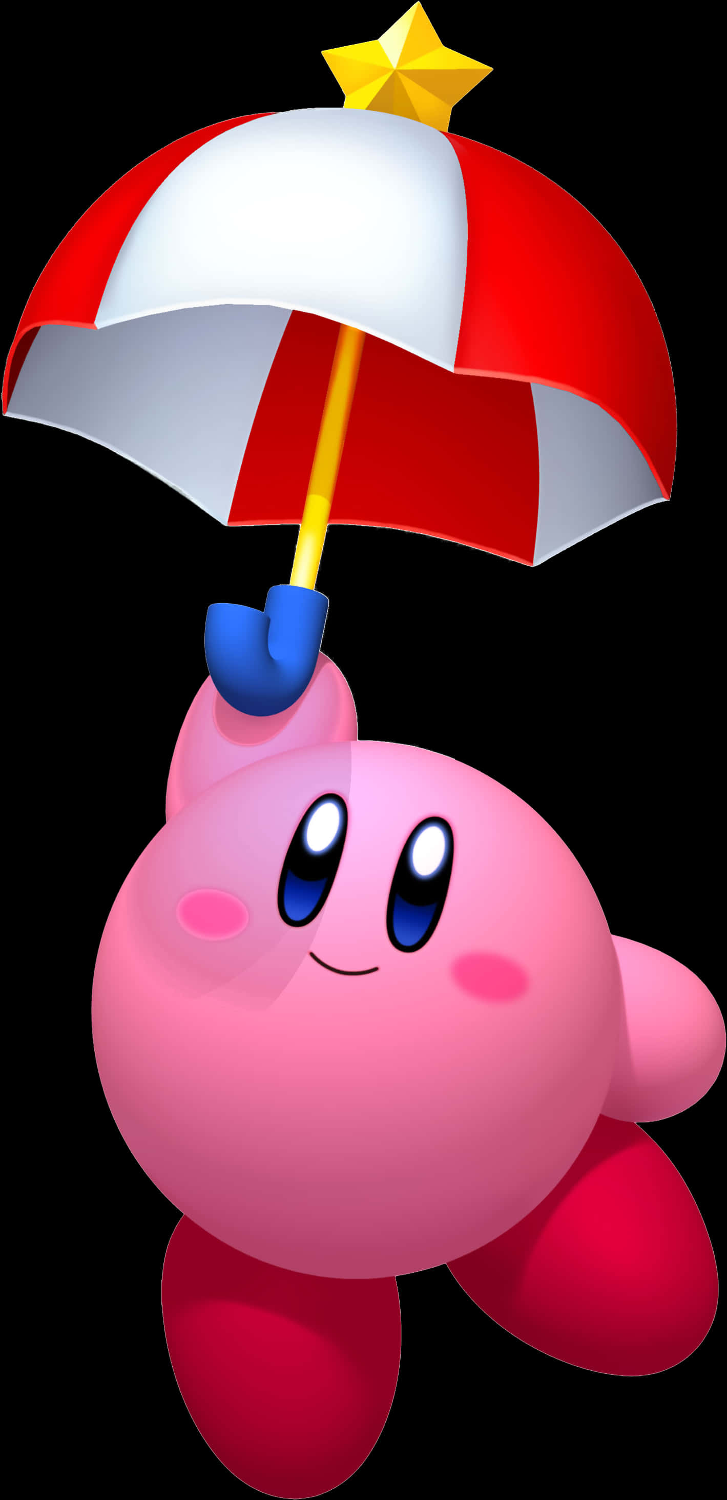 Kirby cu umbrela.PNG Fundal