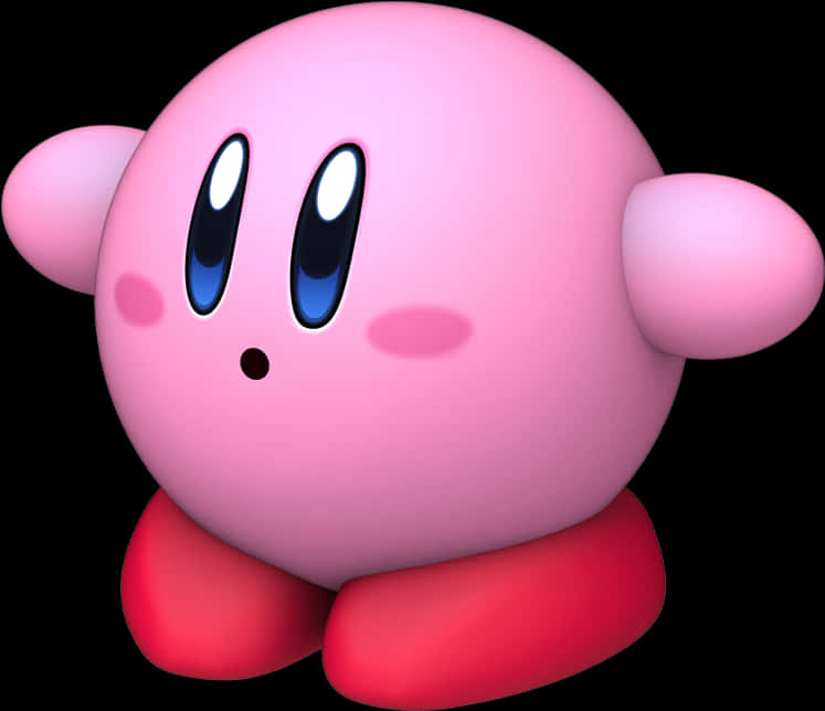 Kirby_ Personaj_ Randare Fundal