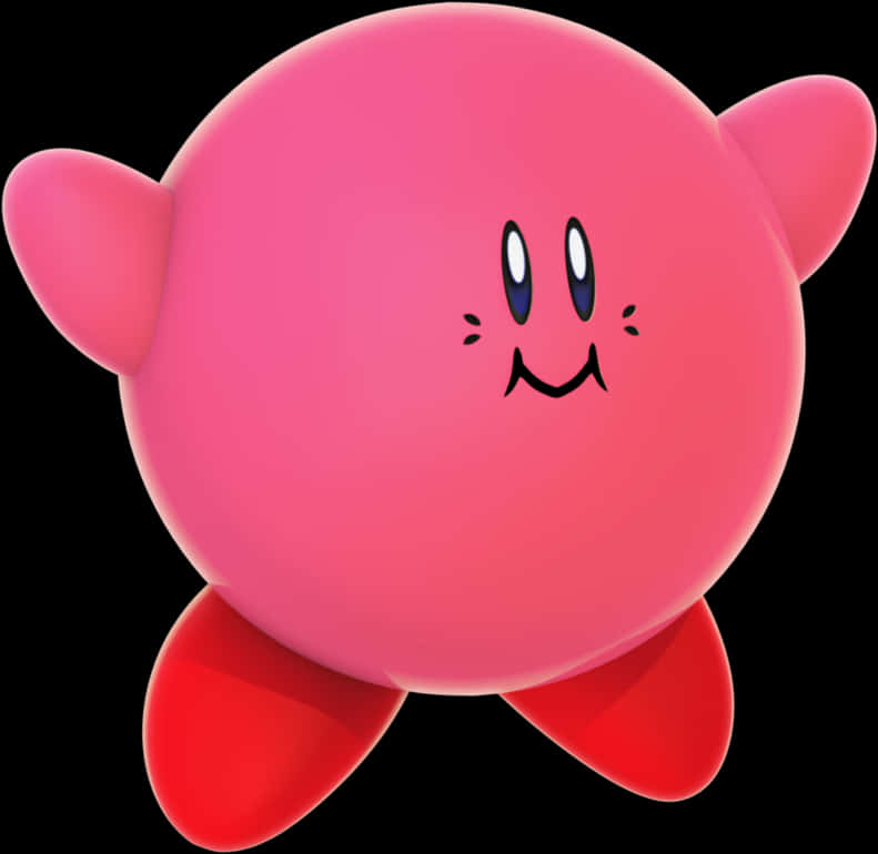 Kirby, personajul iconic roz Fundal