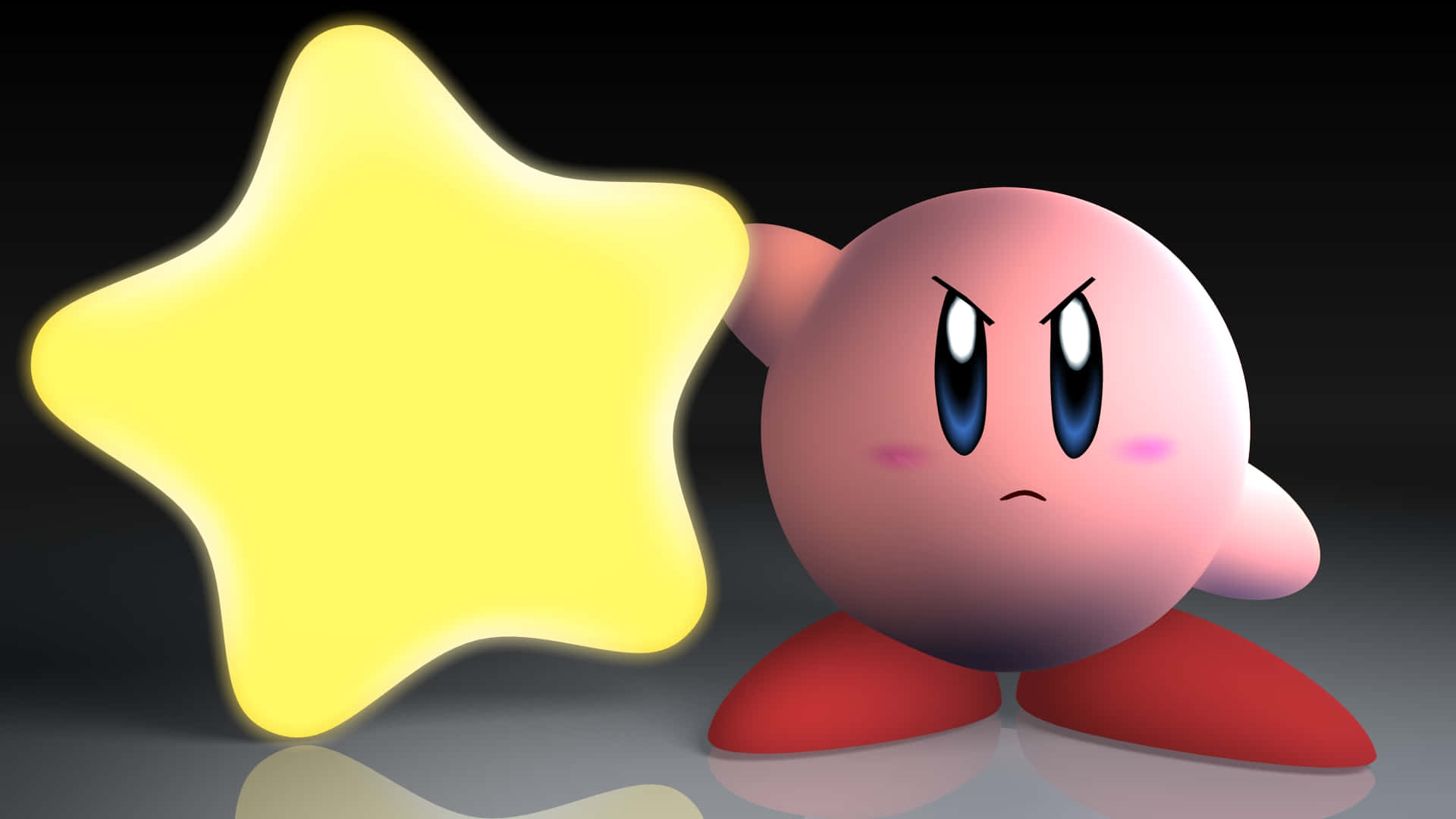 Kirby se pregătește să înfrunte autoritatea într-o aventură platformer Fundal