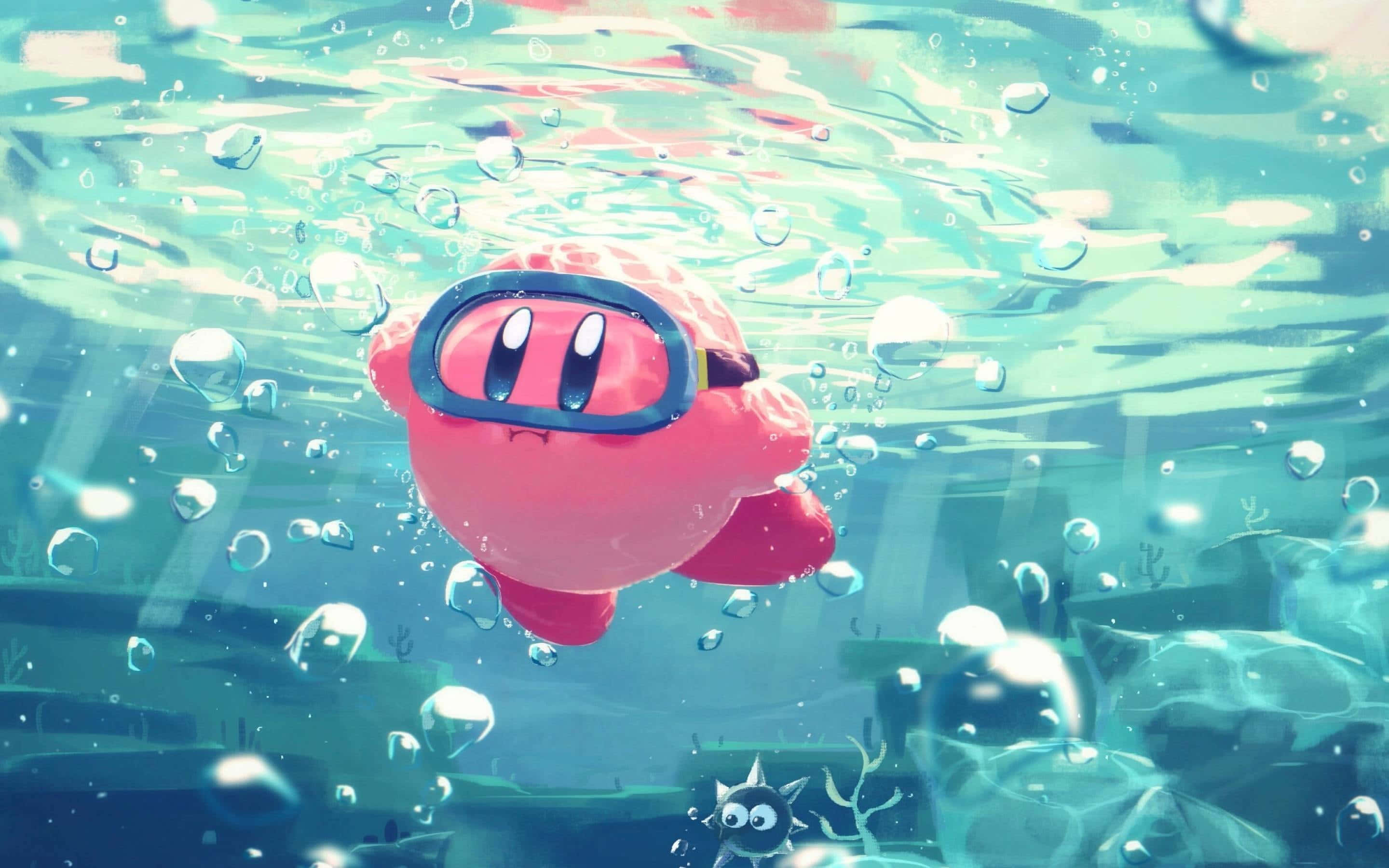 Kirby strălucește în noua sa aventură Fundal