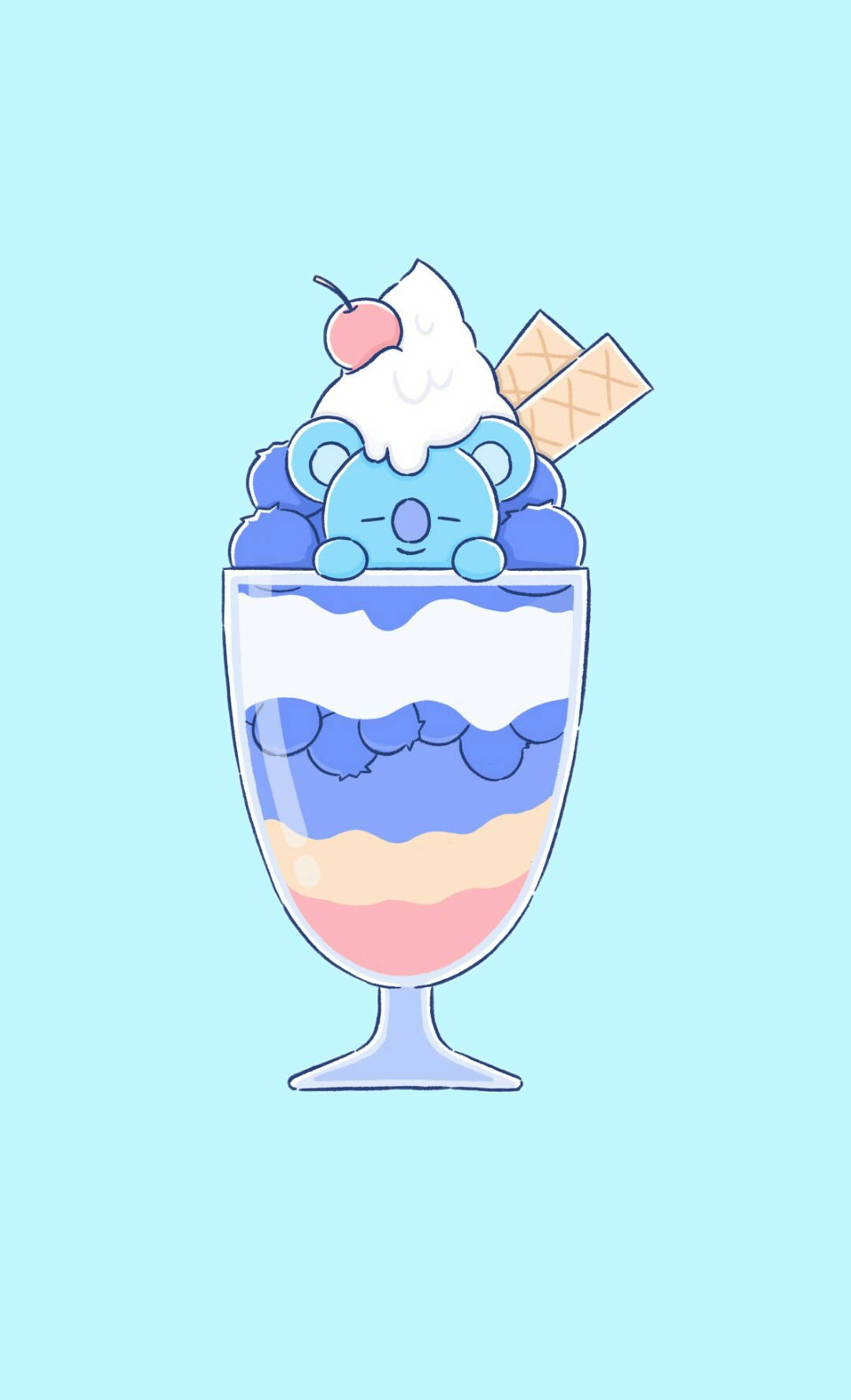 Koya BT21 Înghețată Fundal
