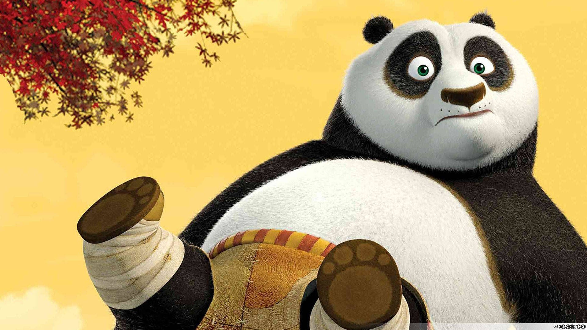 Kung Fu Panda cu burta la vedere Fundal
