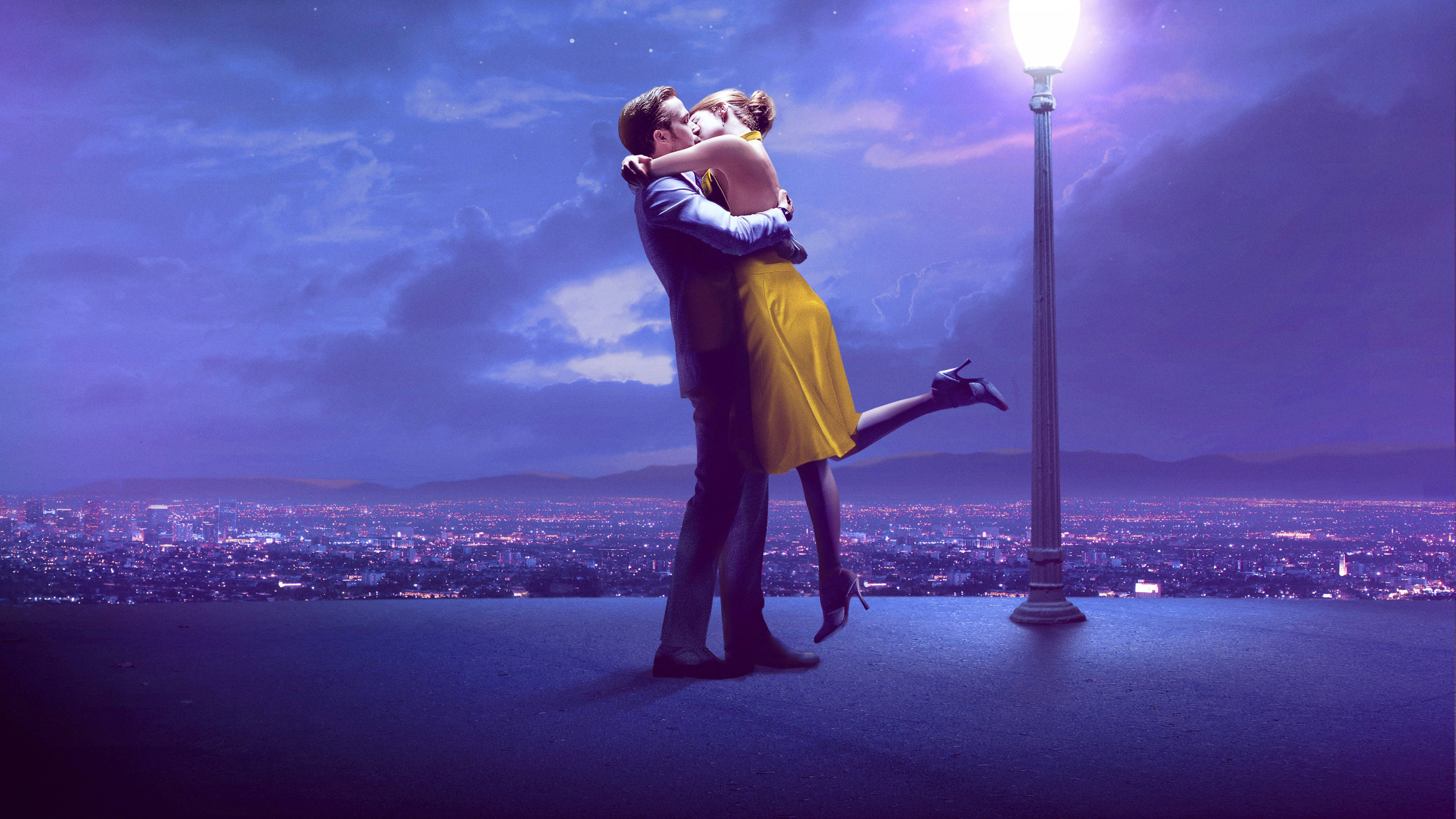 La La Land Sărut HD Fundal