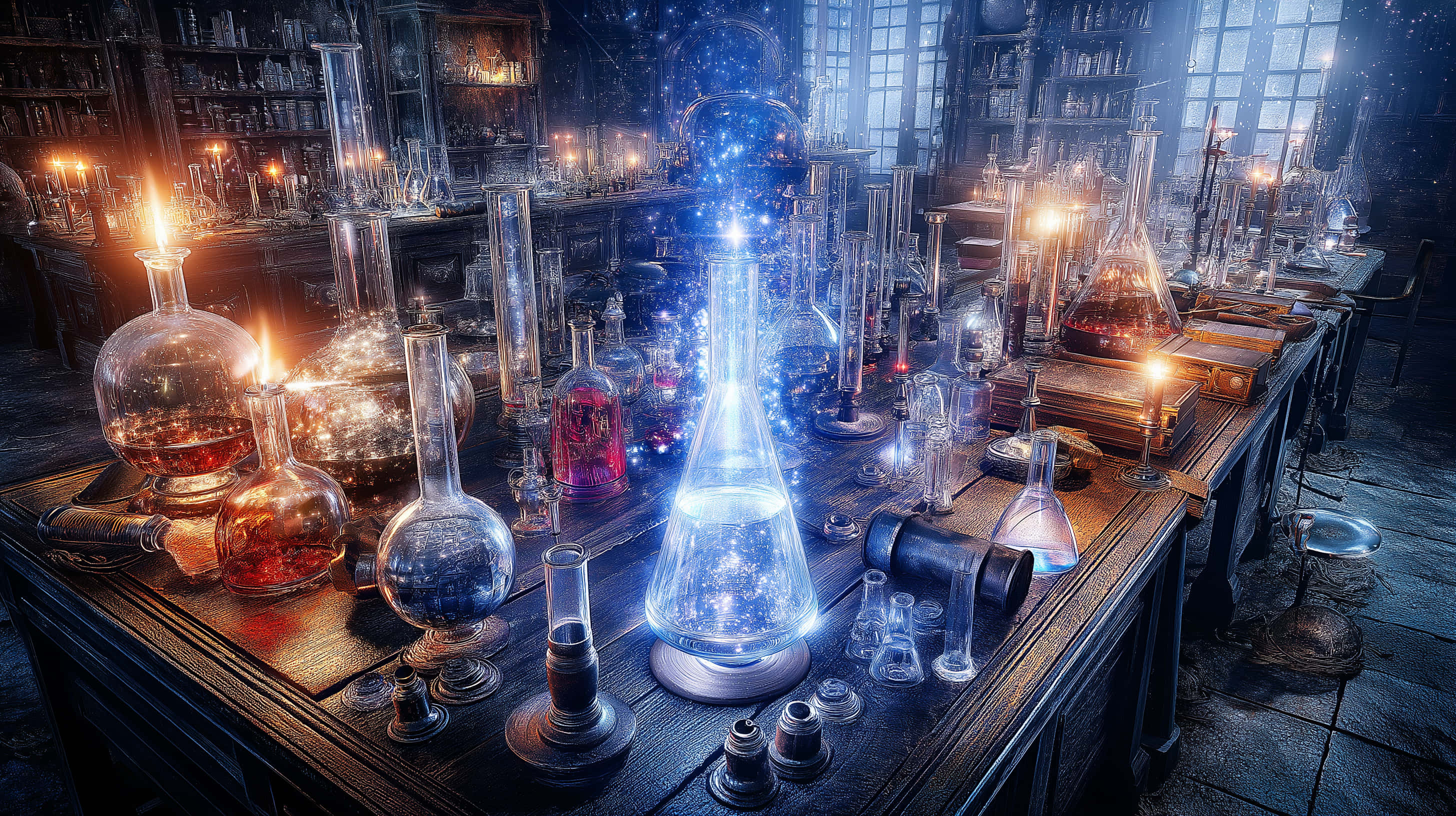 Laboratorul Luminii Alchimistului Fundal