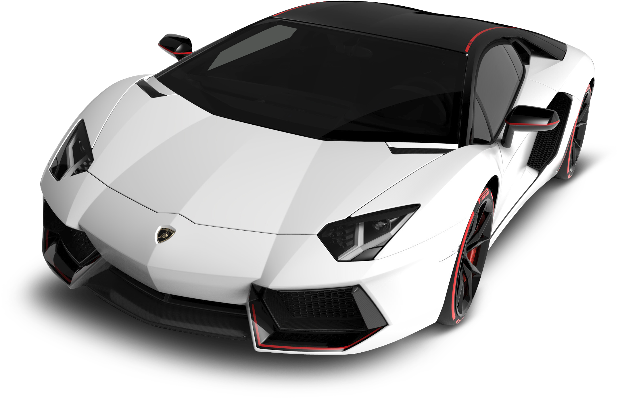 Lamborghini Aventador S V J alb, vedere unghiulară Fundal