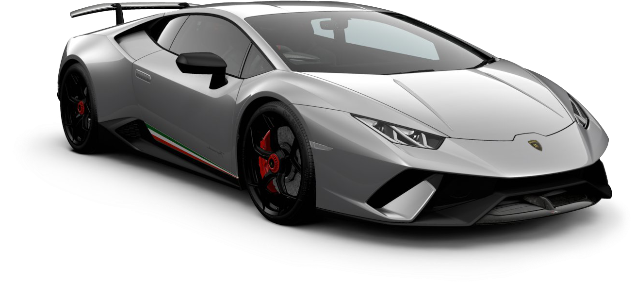 Lamborghini Huracan Evo argintiu vedere laterală Fundal