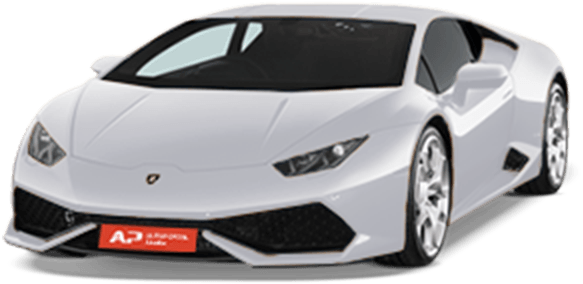 Lamborghini Huracan Evo Alb în Profil Fundal