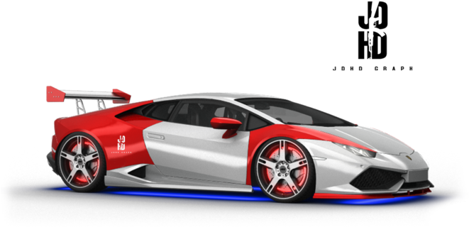 Lamborghini Huracan Racing Edition roșu și alb Fundal