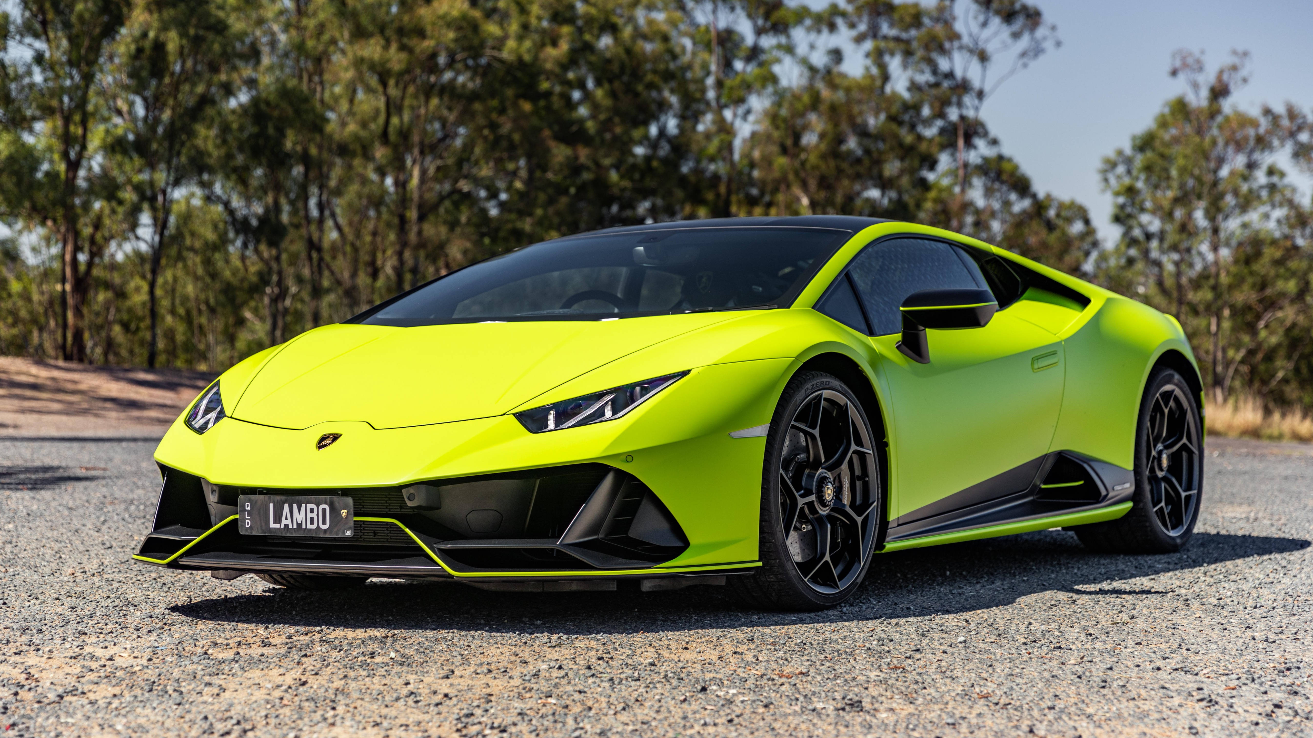 Lamborghini Verde Shock 4K pentru Laptop Fundal