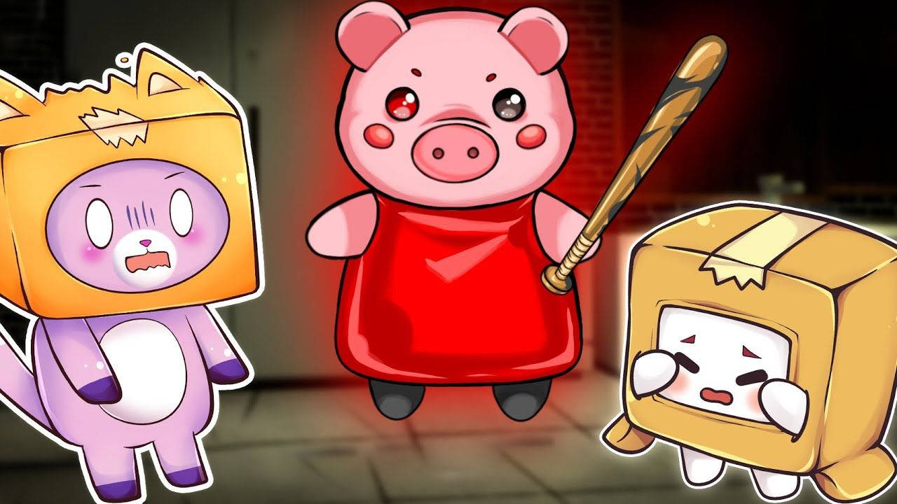 LankyBox Foxy, Roblox Piggy și Boxy Fundal
