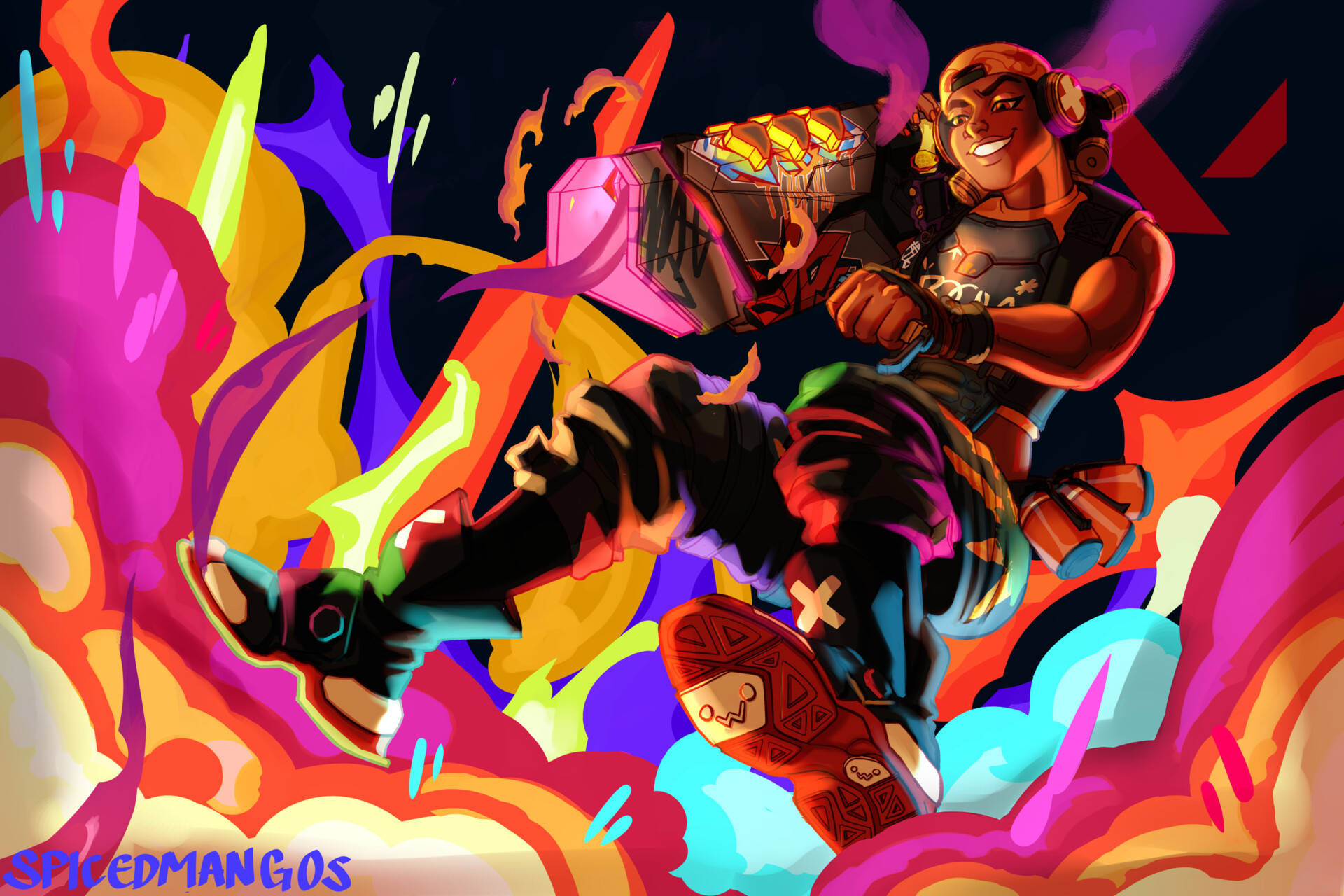 Valorant Raze rocket launcher wallpaper — Valorant Fundal