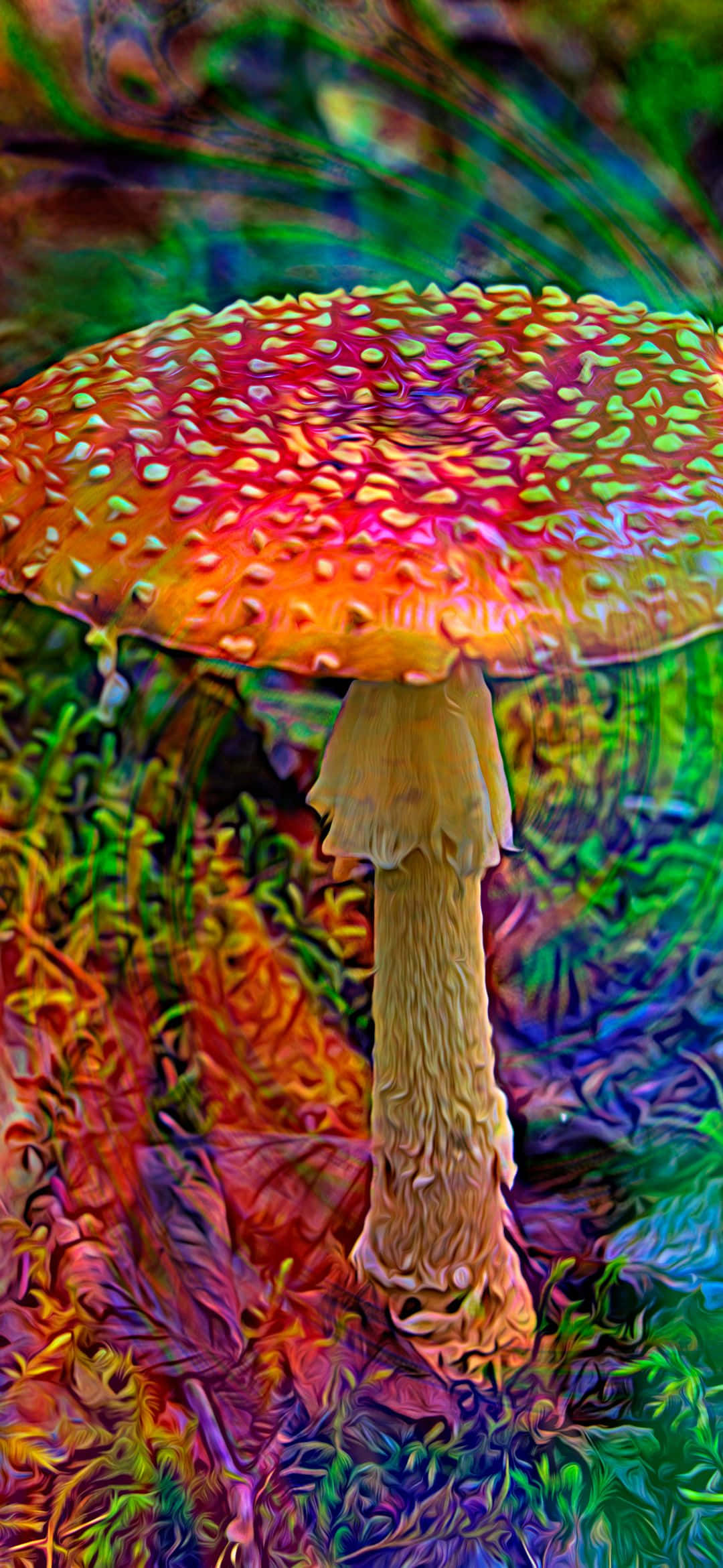 Lanț muntel luminos și colorat Fundal