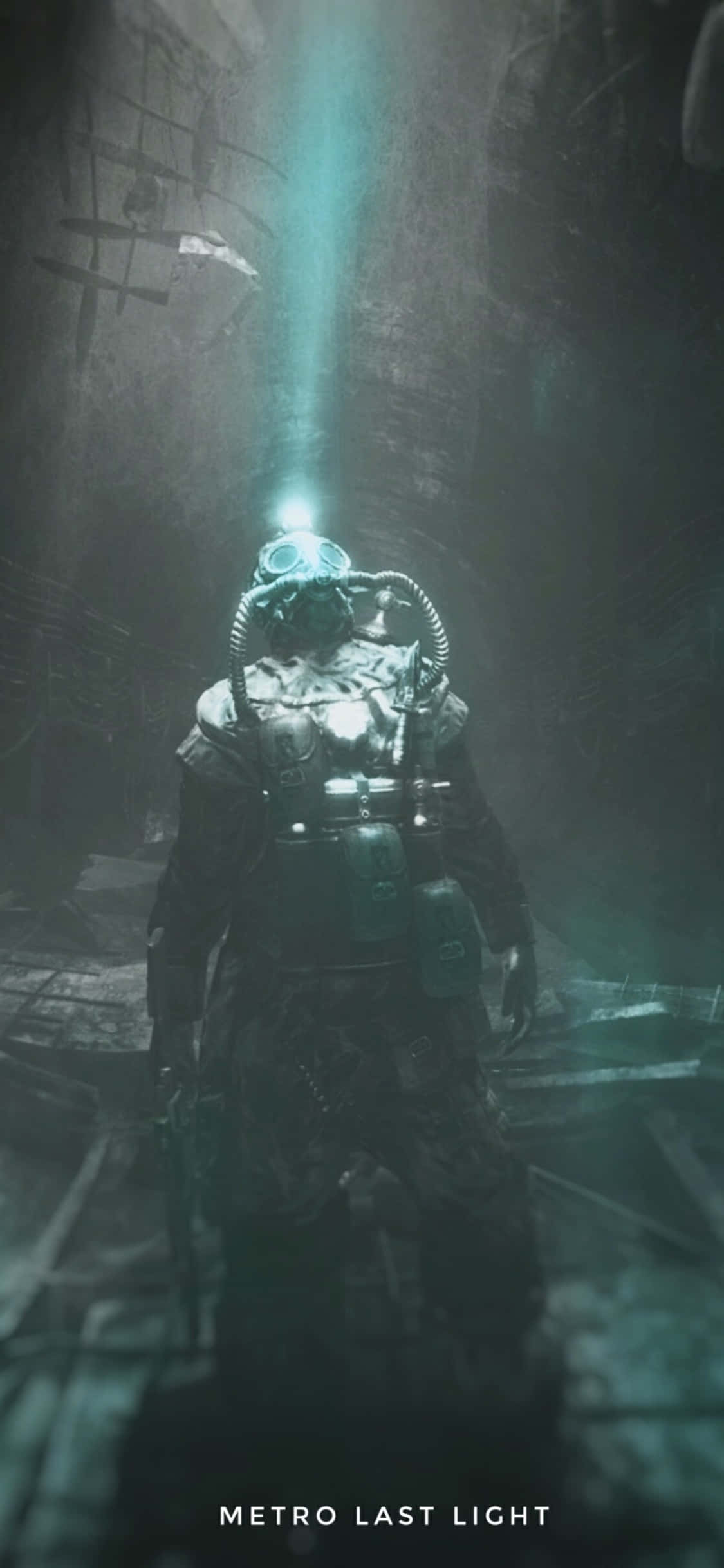 Lanterne Pe Mască de Gaz Fundal iPhone X Metro Last Light Fundal