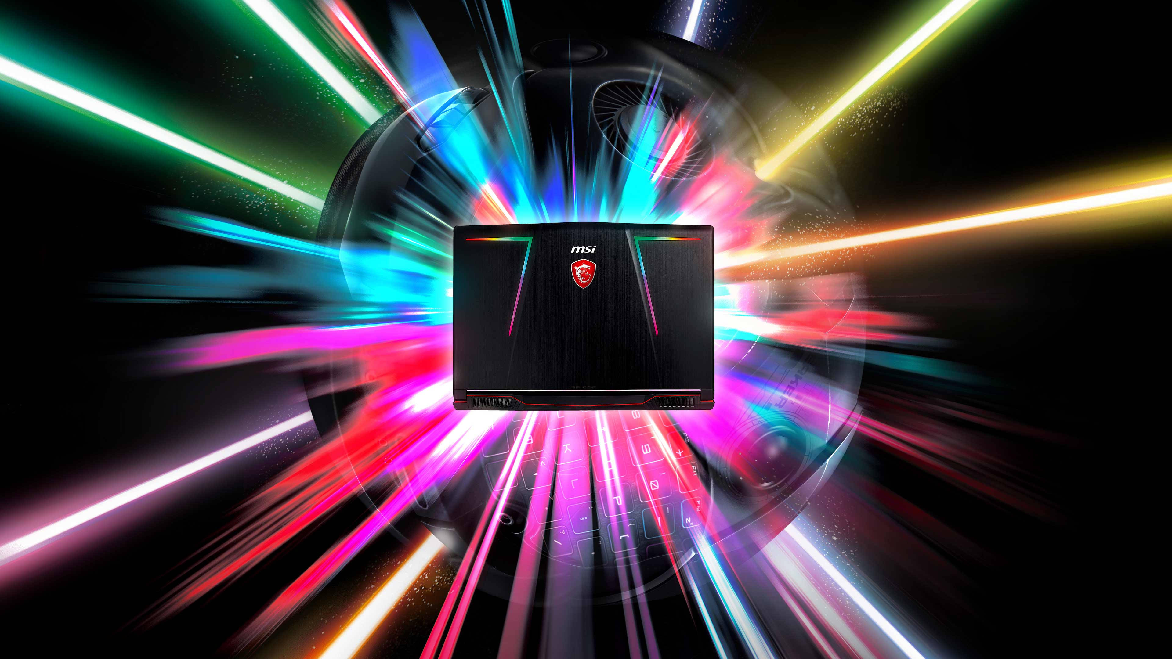 Laptop MSI RGB 4K Fundal