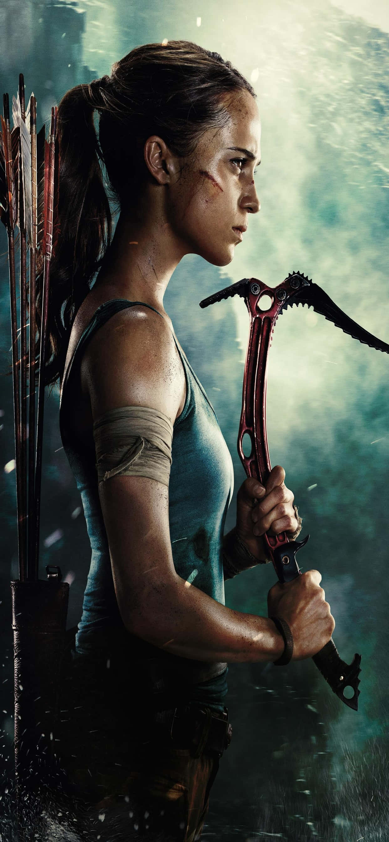 lara croft - vânătoarea - HD 720p Fundal