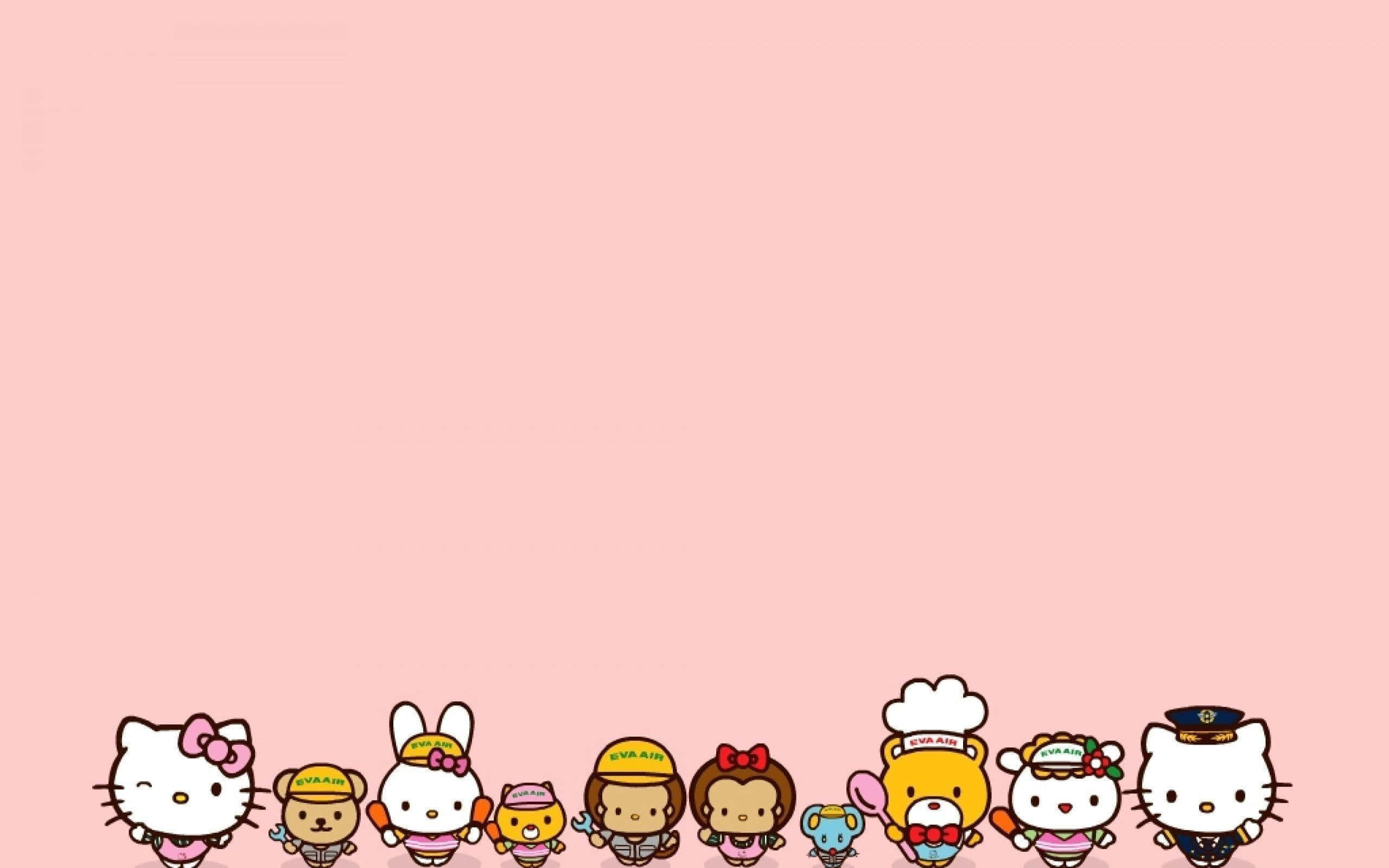 Lasă lumea să zâmbească alături de Sanrio! Fundal