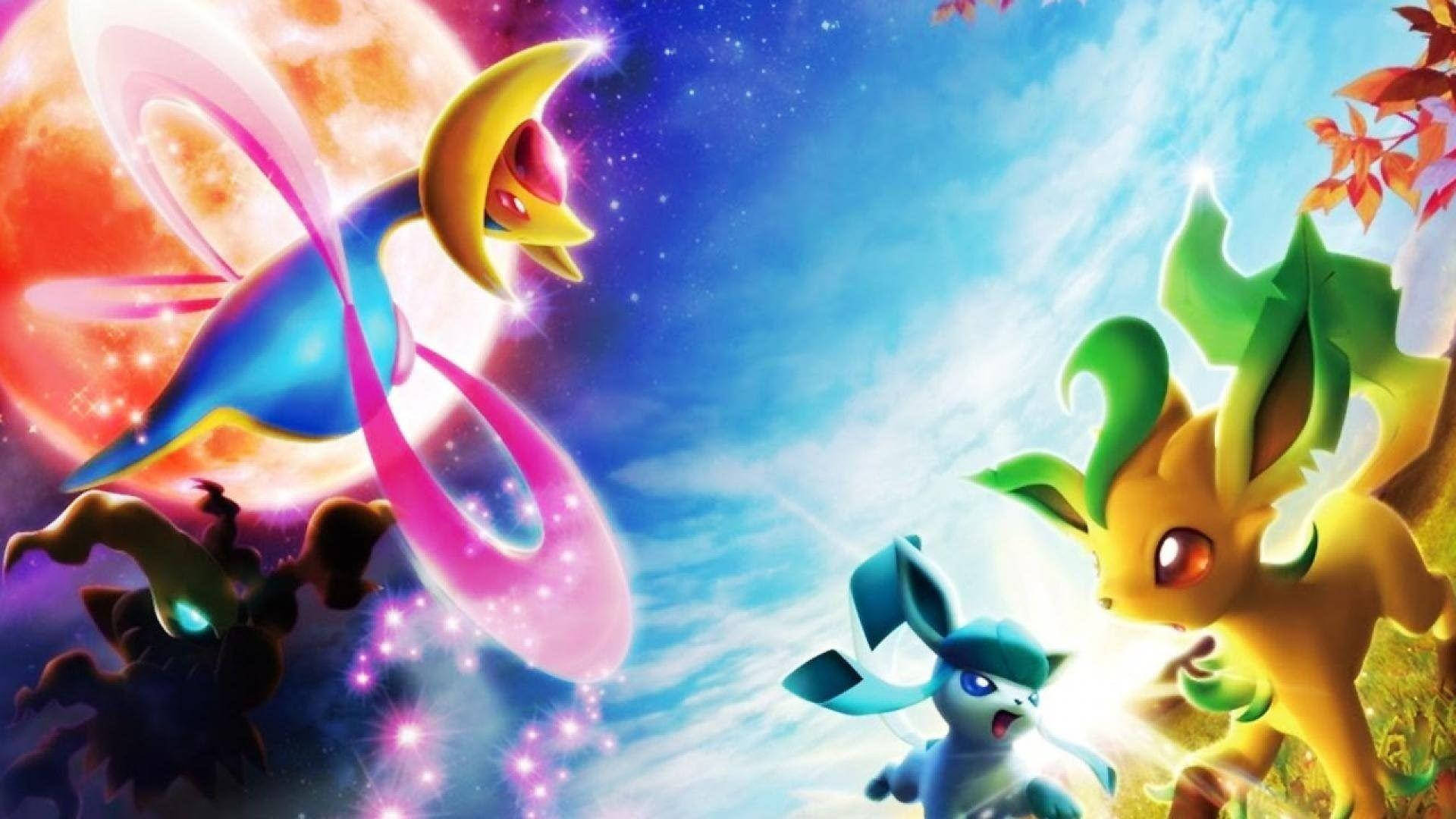 Leafeon în Spațiu Fundal