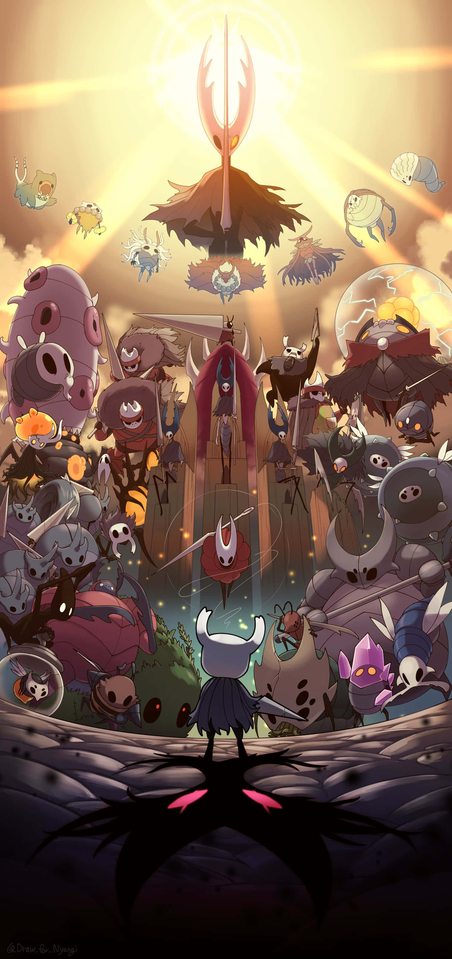 Legendă: Aventură Enigmatică în Lumea Fantasy Hollow Knight Fundal