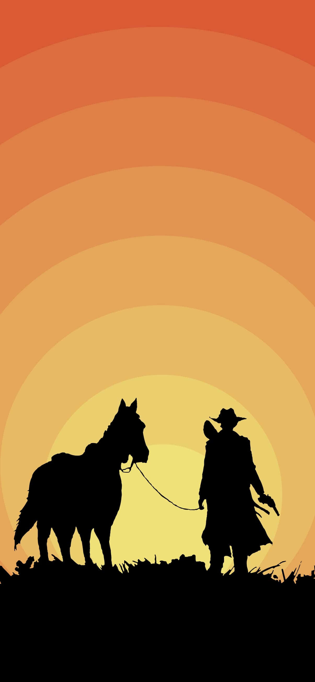 Legendă: Aventura Mistică a Cowboy-ului - Fundal iPhone Fundal