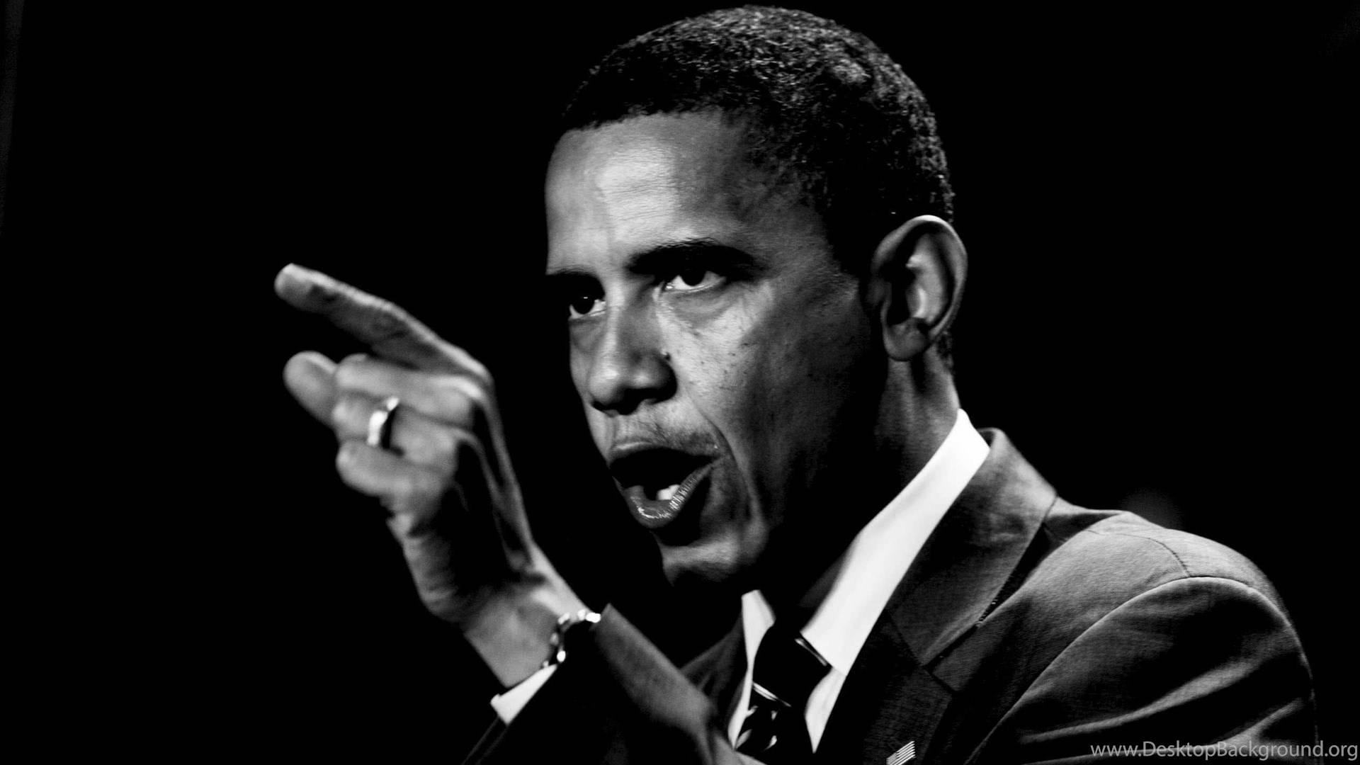 Legendă: Barack Obama Ținând un Discurs Fundal