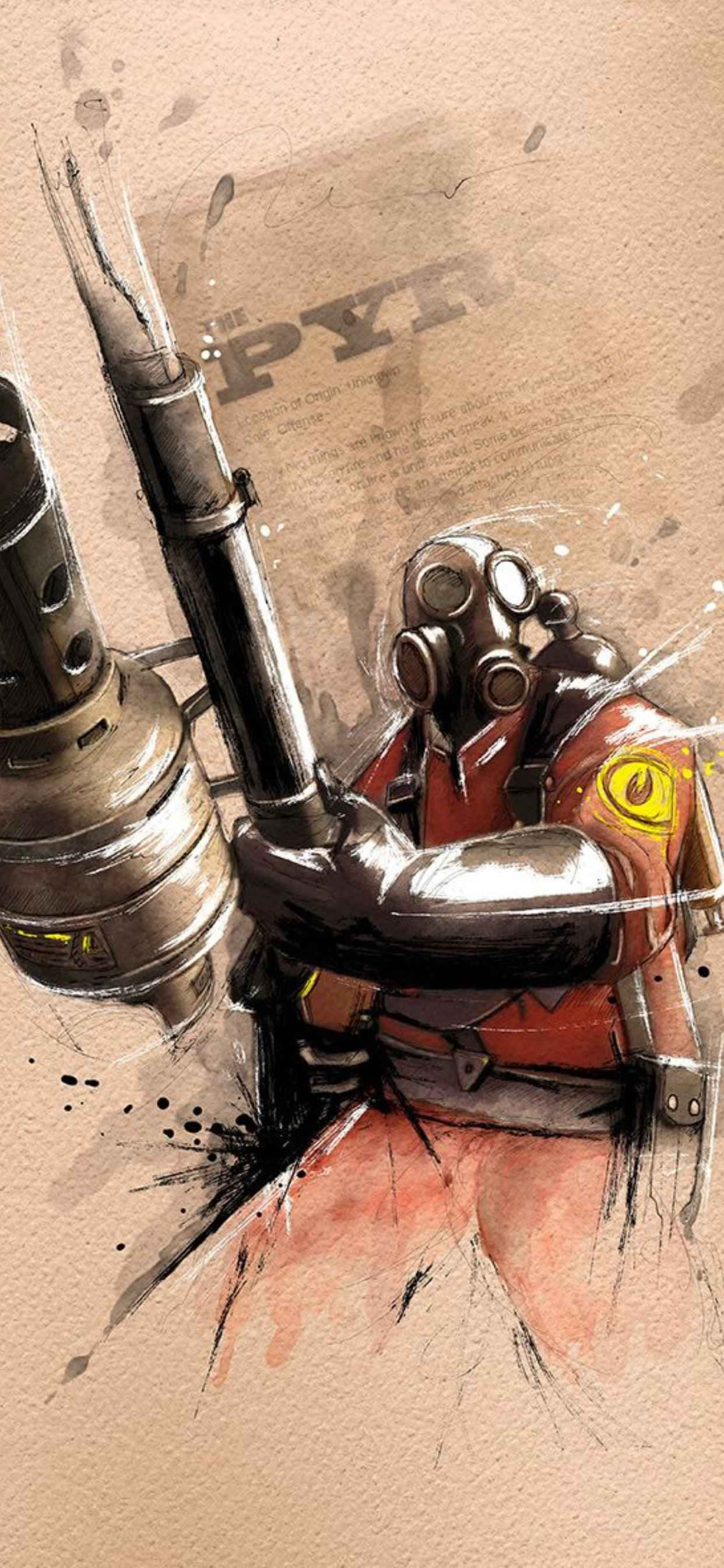 Legendă: Captură de ecran epică din Team Fortress 2 pe fundal iPhone XS Max Fundal
