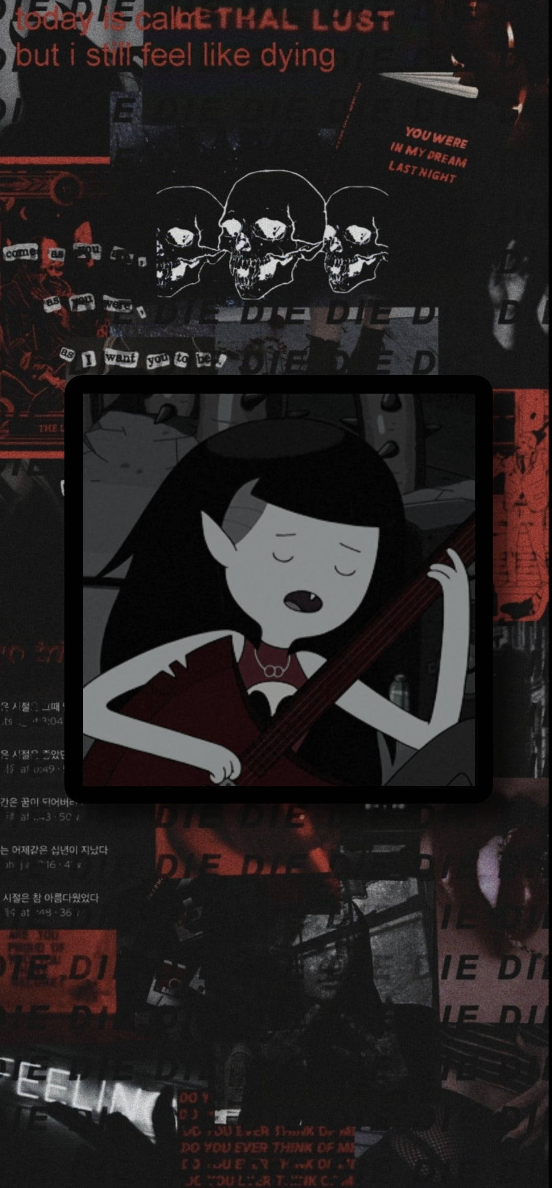 Legendă: Ilustrație Mistică Marceline în Stil Estetic Alternativ Fundal