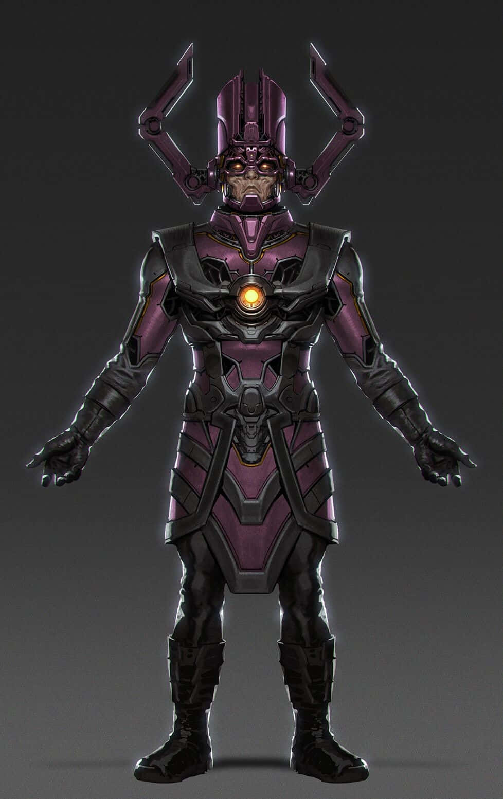 Legenda: Puternicul Galactus Dominate deasupra unei Planete Fundal