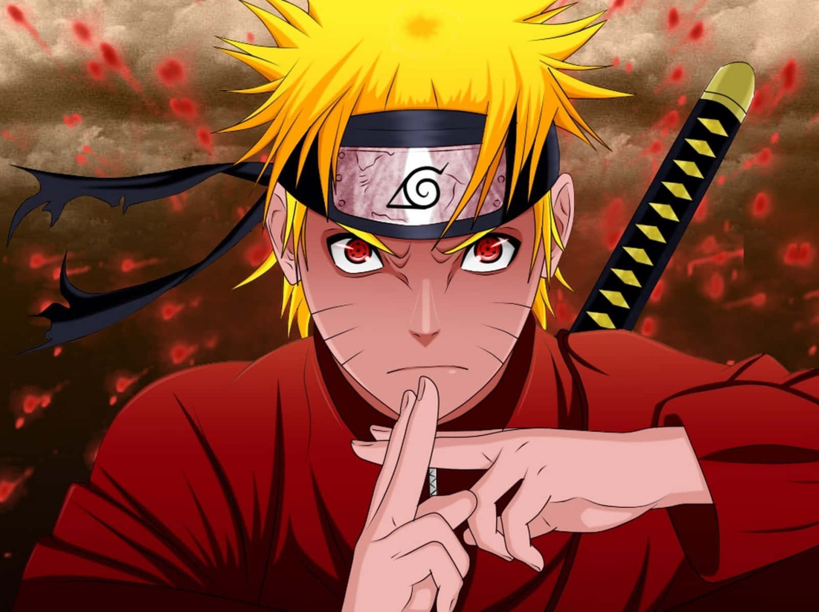 Legendă: Puternicul Jinchuriki Naruto Uzumaki în Acțiune Fundal