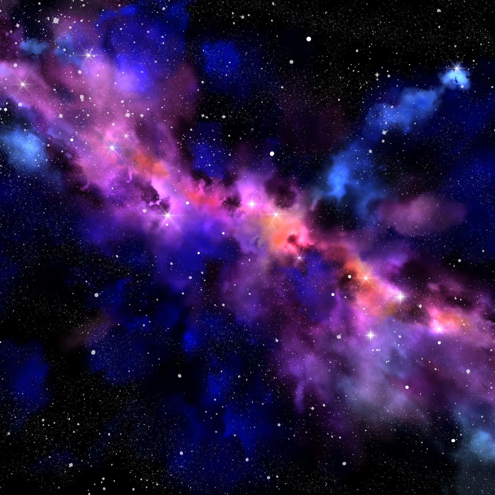 Legendă: Spectaculă Afișare de Stele Galactice Fundal