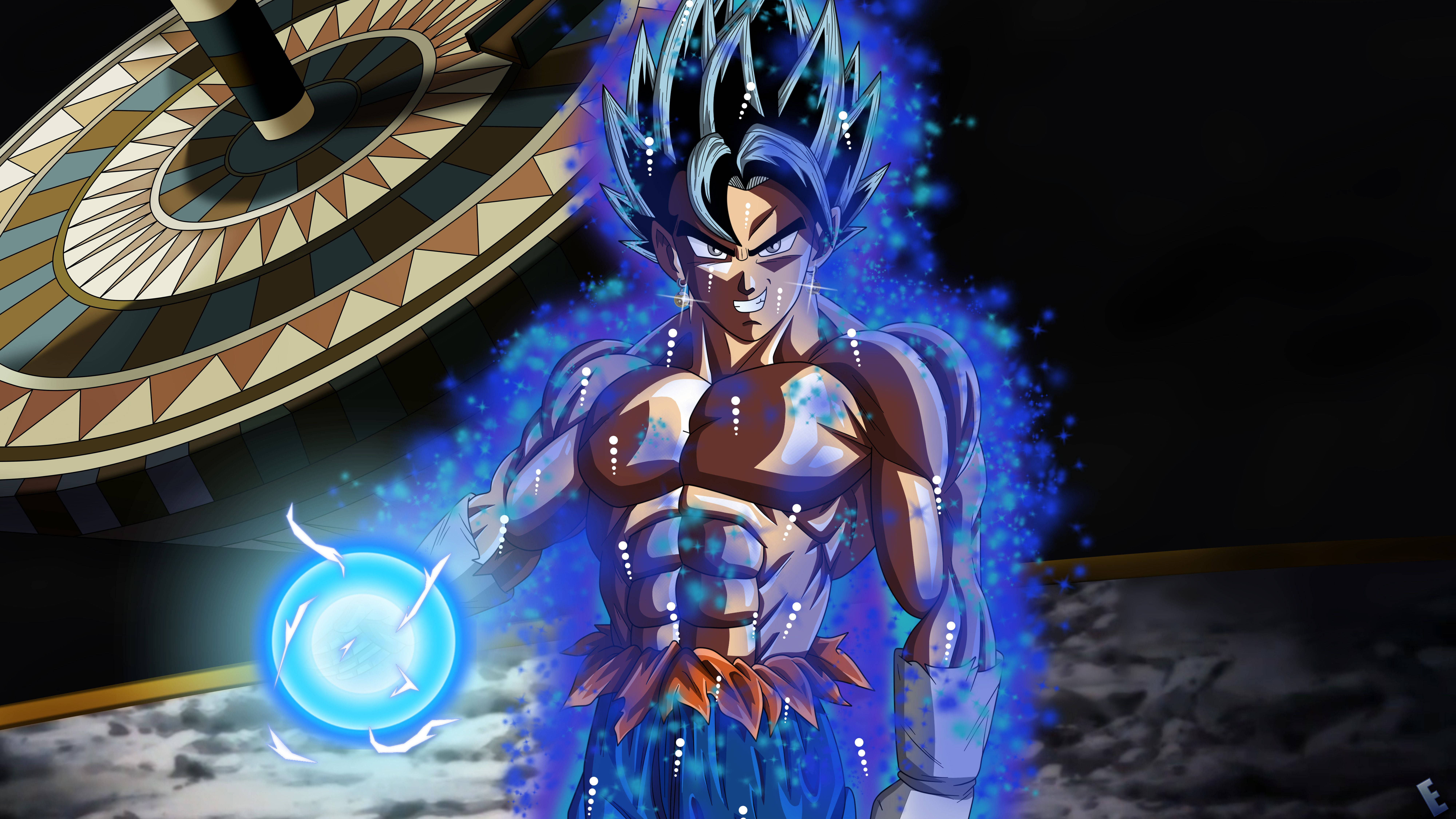 "Legendarii războinici saiyan - Goku și Vegeta din Dragon Ball." Fundal