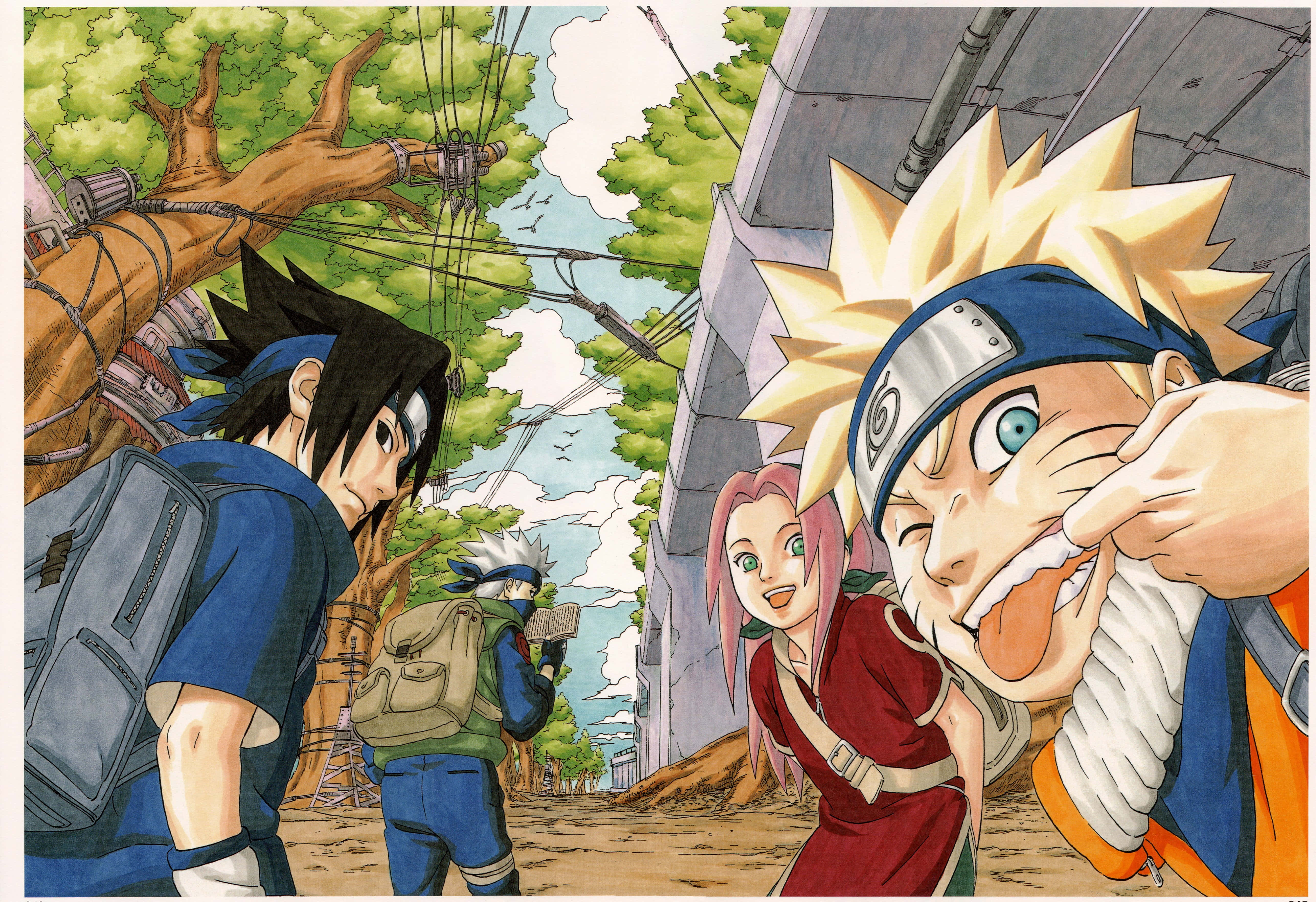 Legendarul Echipa 7 din Konoha Fundal