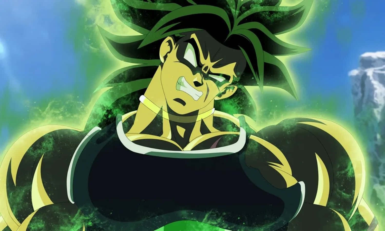 "Legendarul Super Saiyan, Broly, dă startul acțiunii în Dragon Ball Super!" Fundal