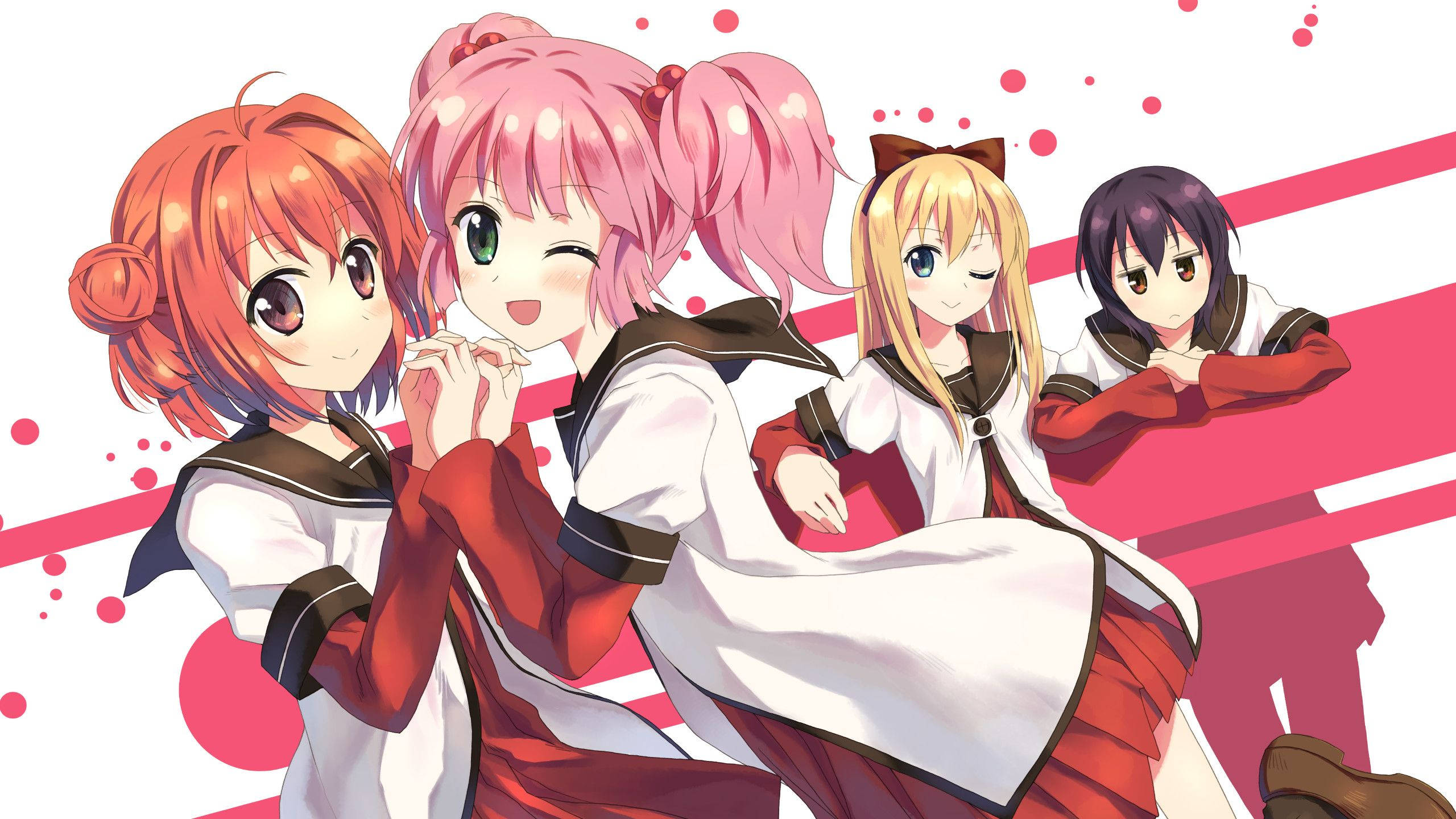 Lesbiene anime drăguțe Fundal