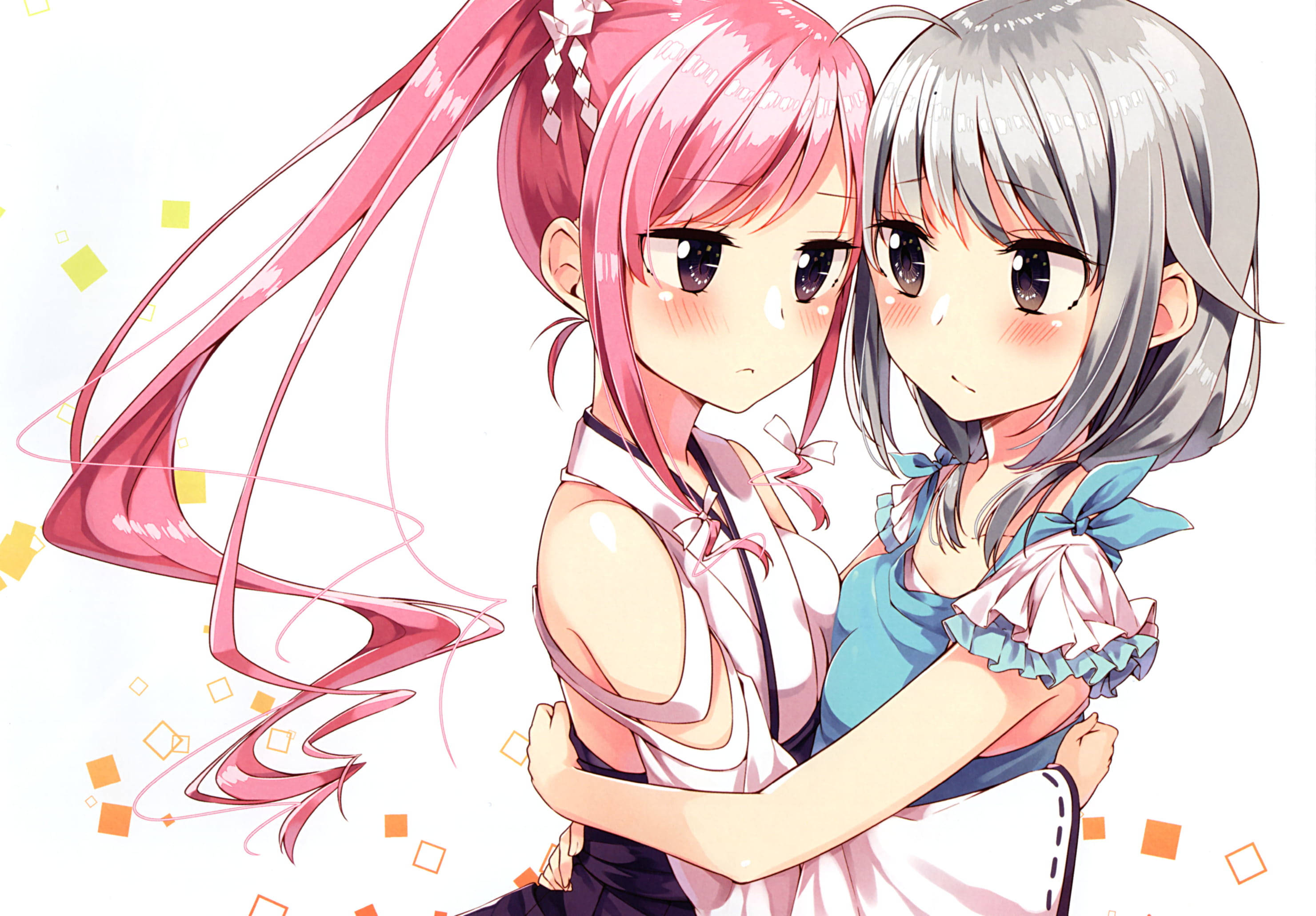 Lesbiene anime îndrăgostite Fundal