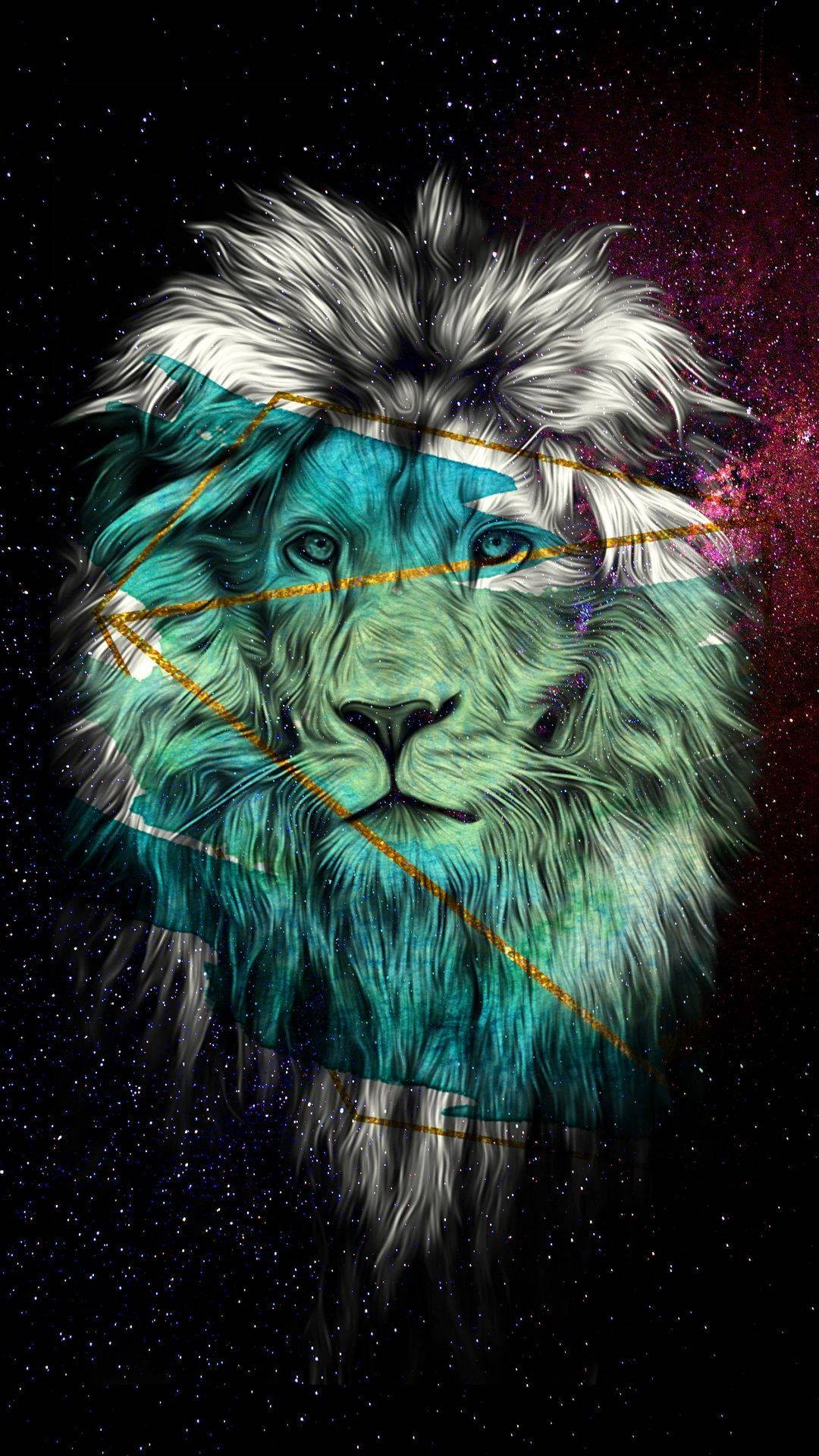 Leu Galactic Estetic Verde Fundal
