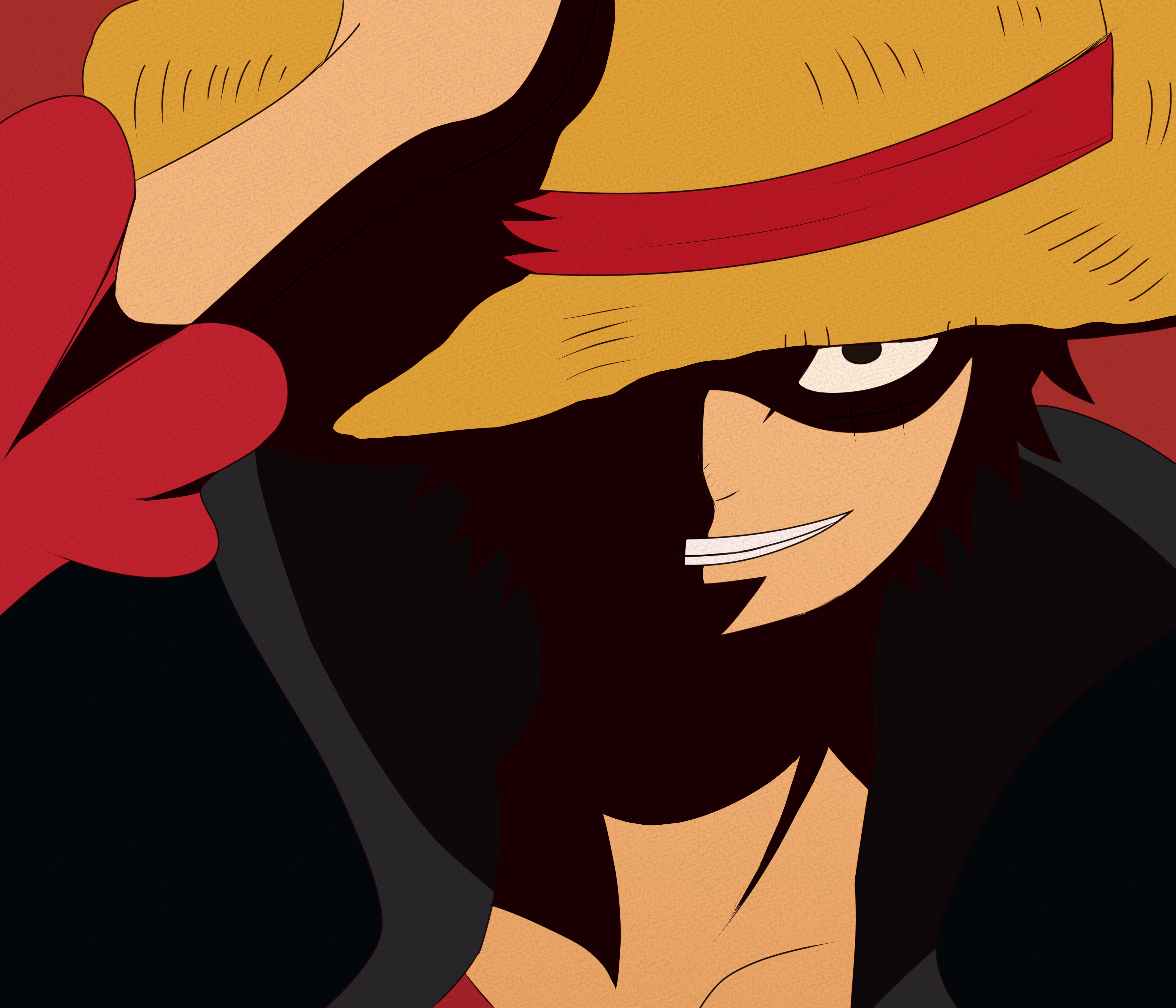 "Liderul Piraților Pălărie de Paie, Luffy, în Acțiune" Fundal