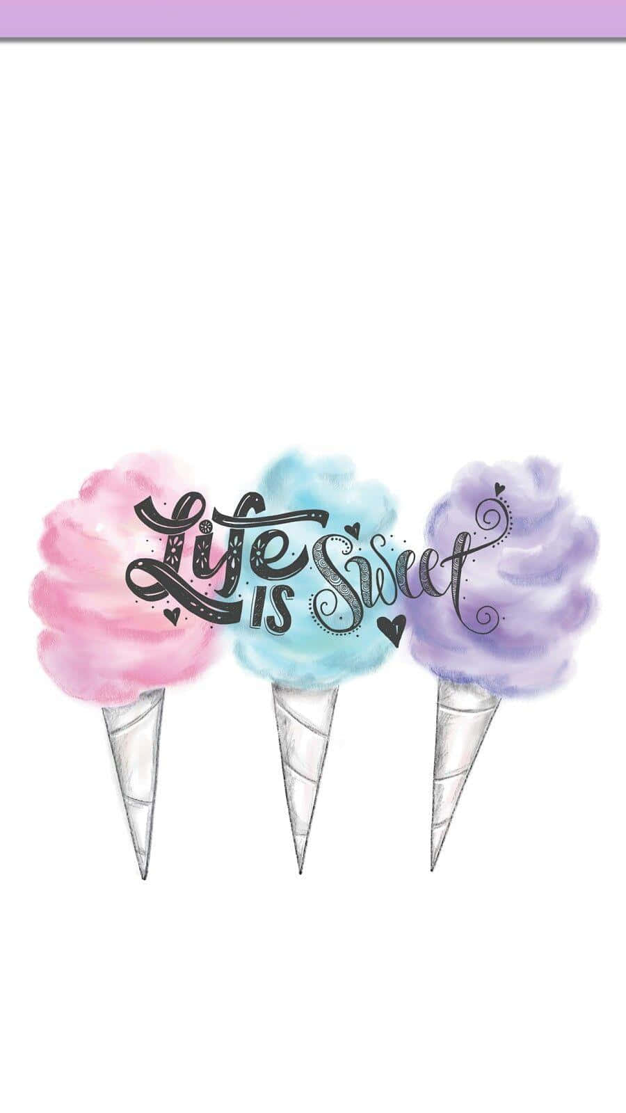 Life Is Sweet Fundal Bomboane de Bumbac Fundal