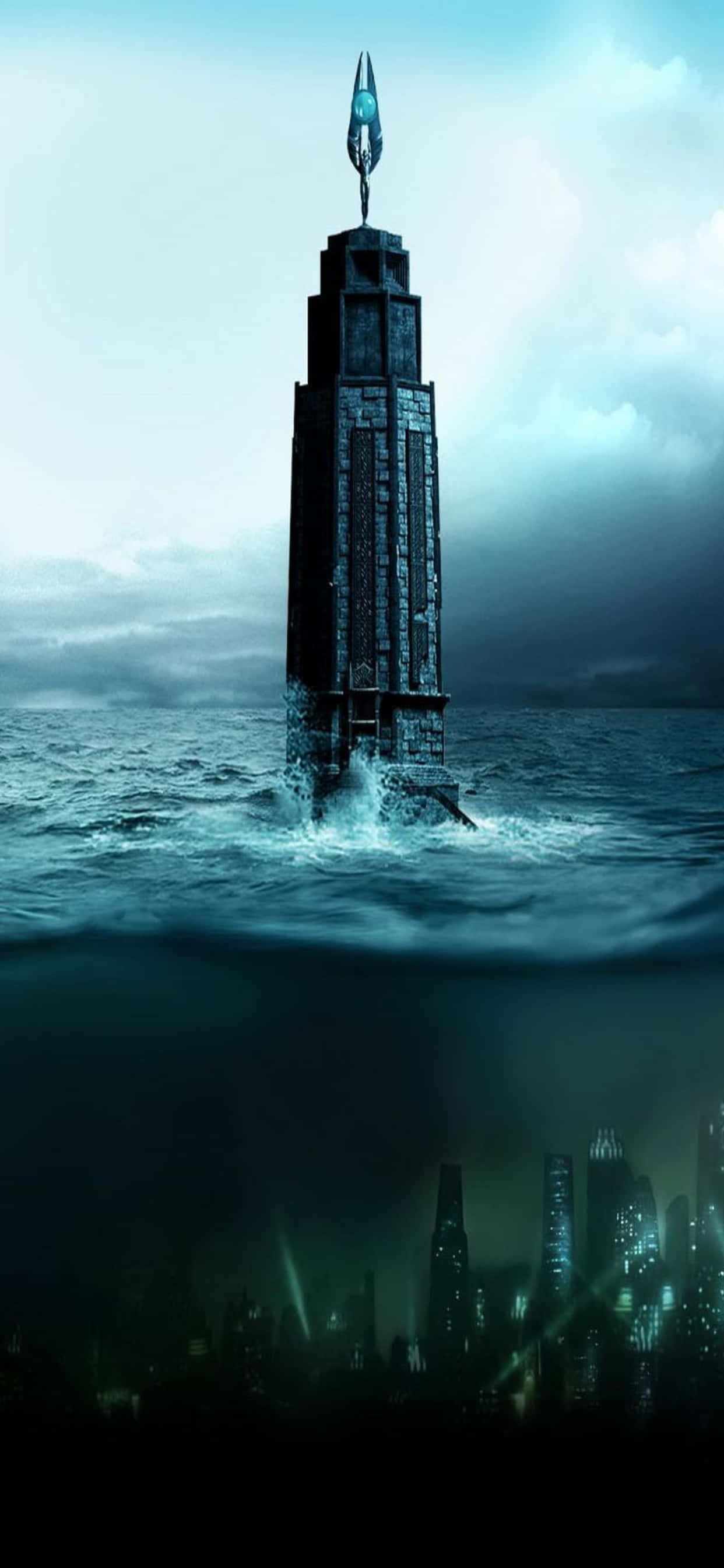 Lighthouse And Underworld iPhone Xs Max Bioshock Infinite Background Fundal