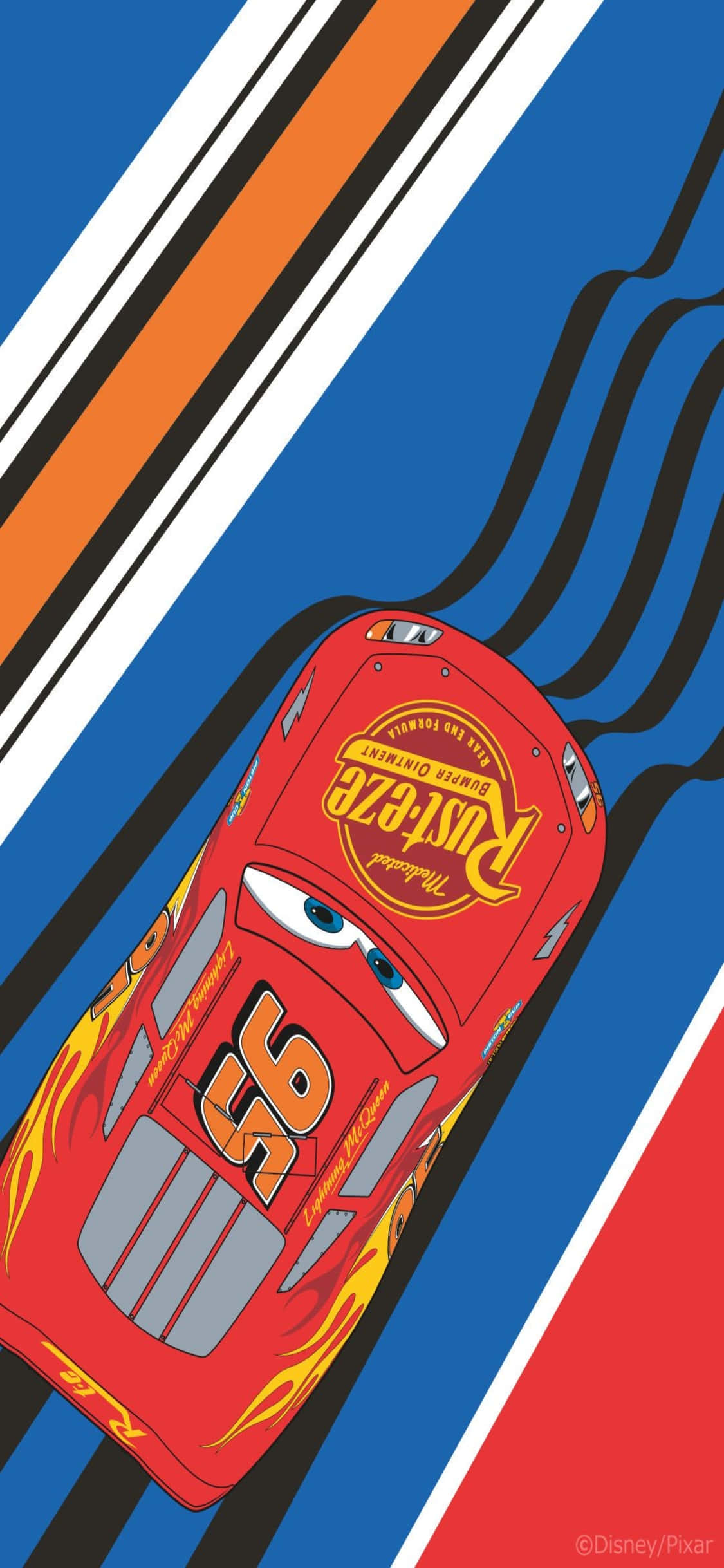Lightning McQueen Operă de Artă Digitală iPhone X Cars Background Fundal