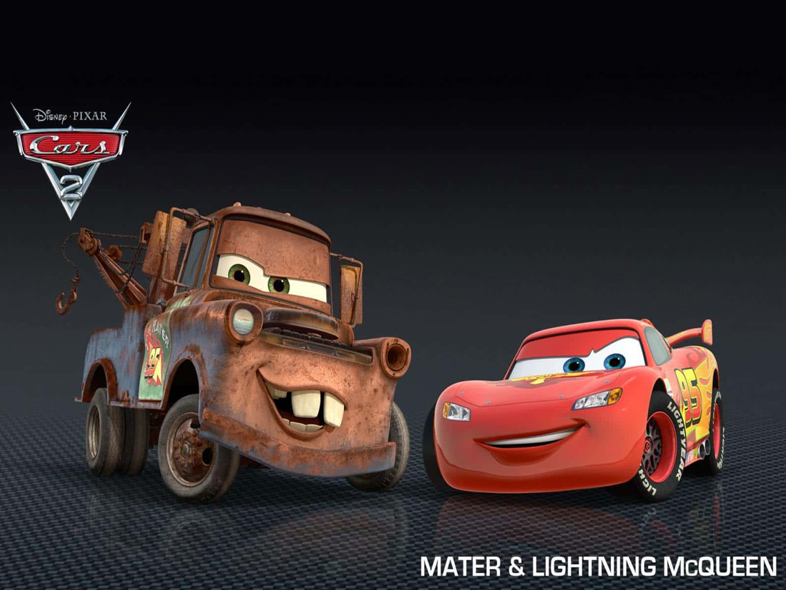 Lightning McQueen și Matt McQueen din Mașini Disney Fundal