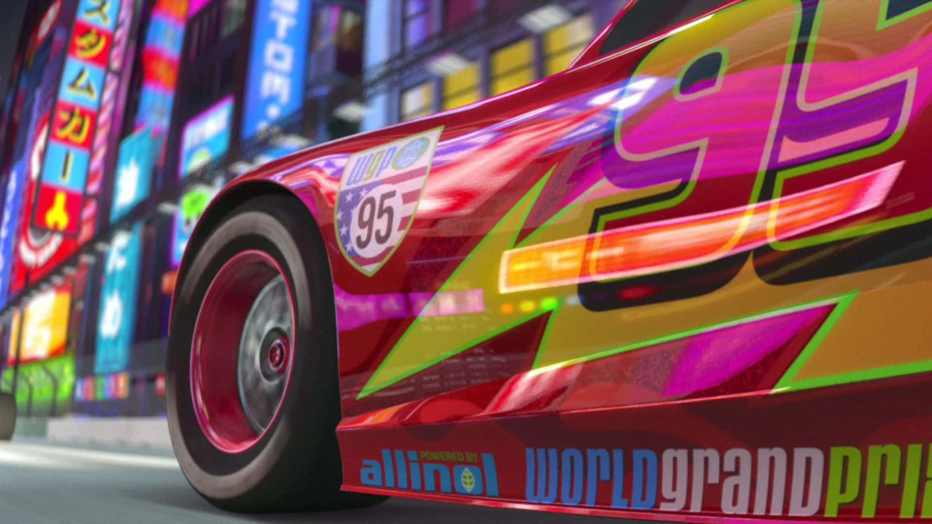 Lightning McQueen pregătește-te pentru o cursă palpitantă Fundal