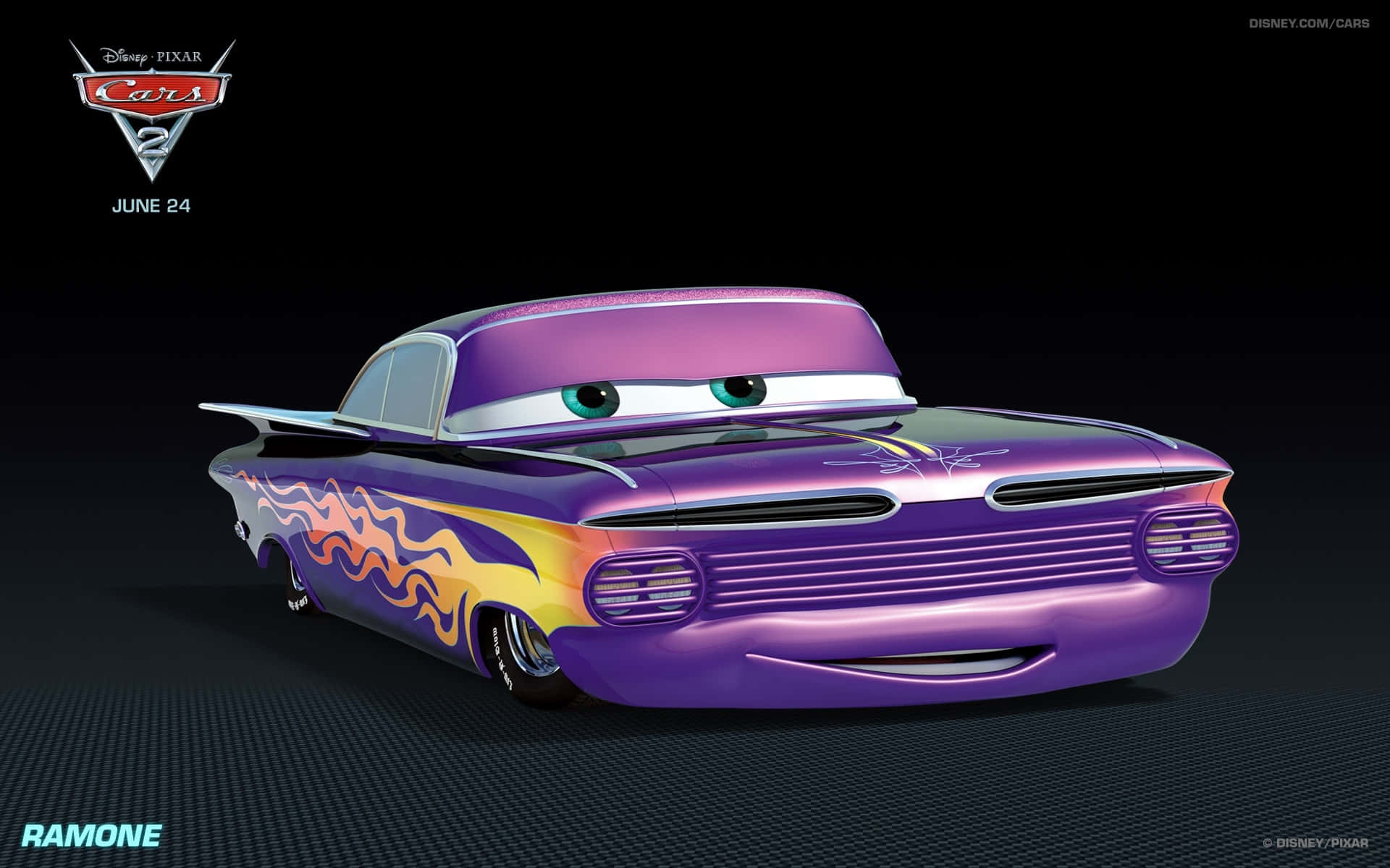 Lightning McQueen și Mater privesc Londra Fundal