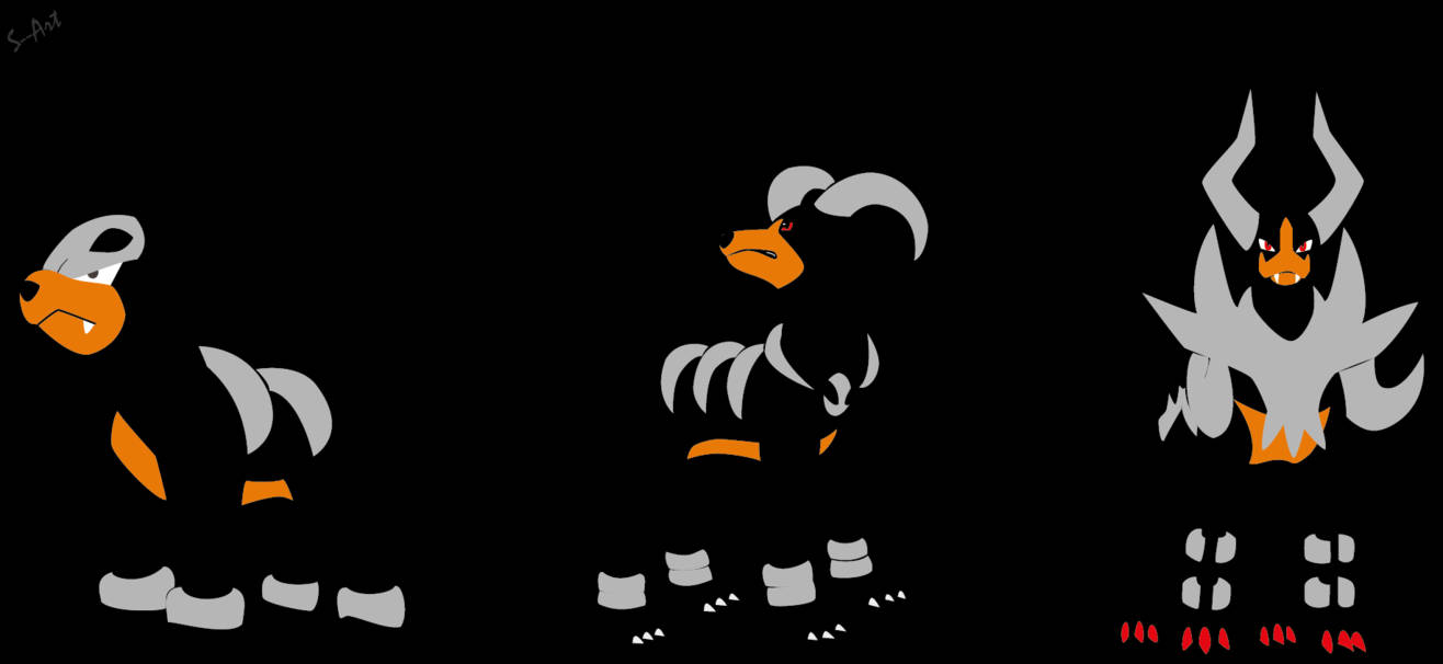 Linie evolutivă minimalistă Houndoom Fundal