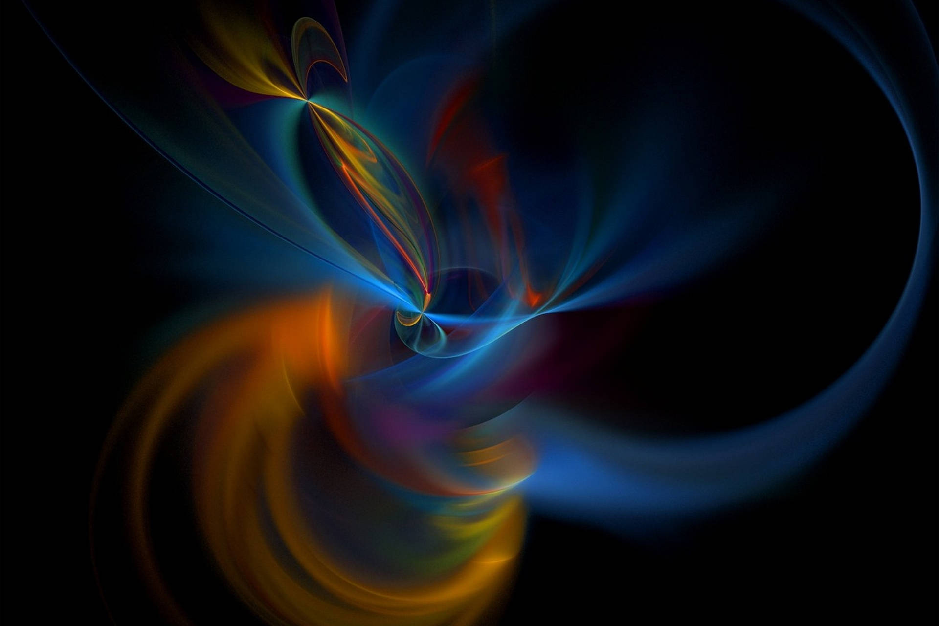 Tapet cu linii albastre vaporoase abstracte — Abstract Fundal