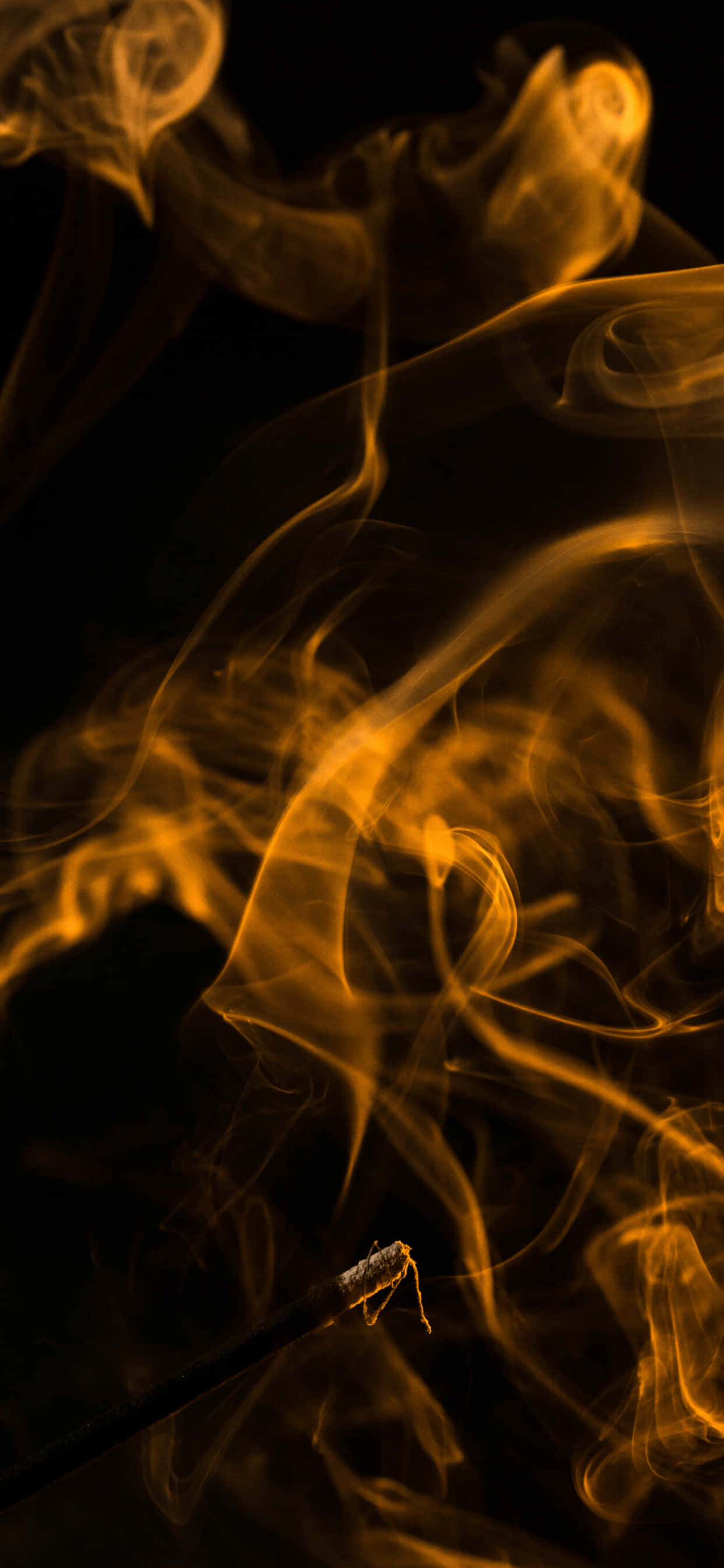 Linii intricate formează un fum negru misterios Fundal