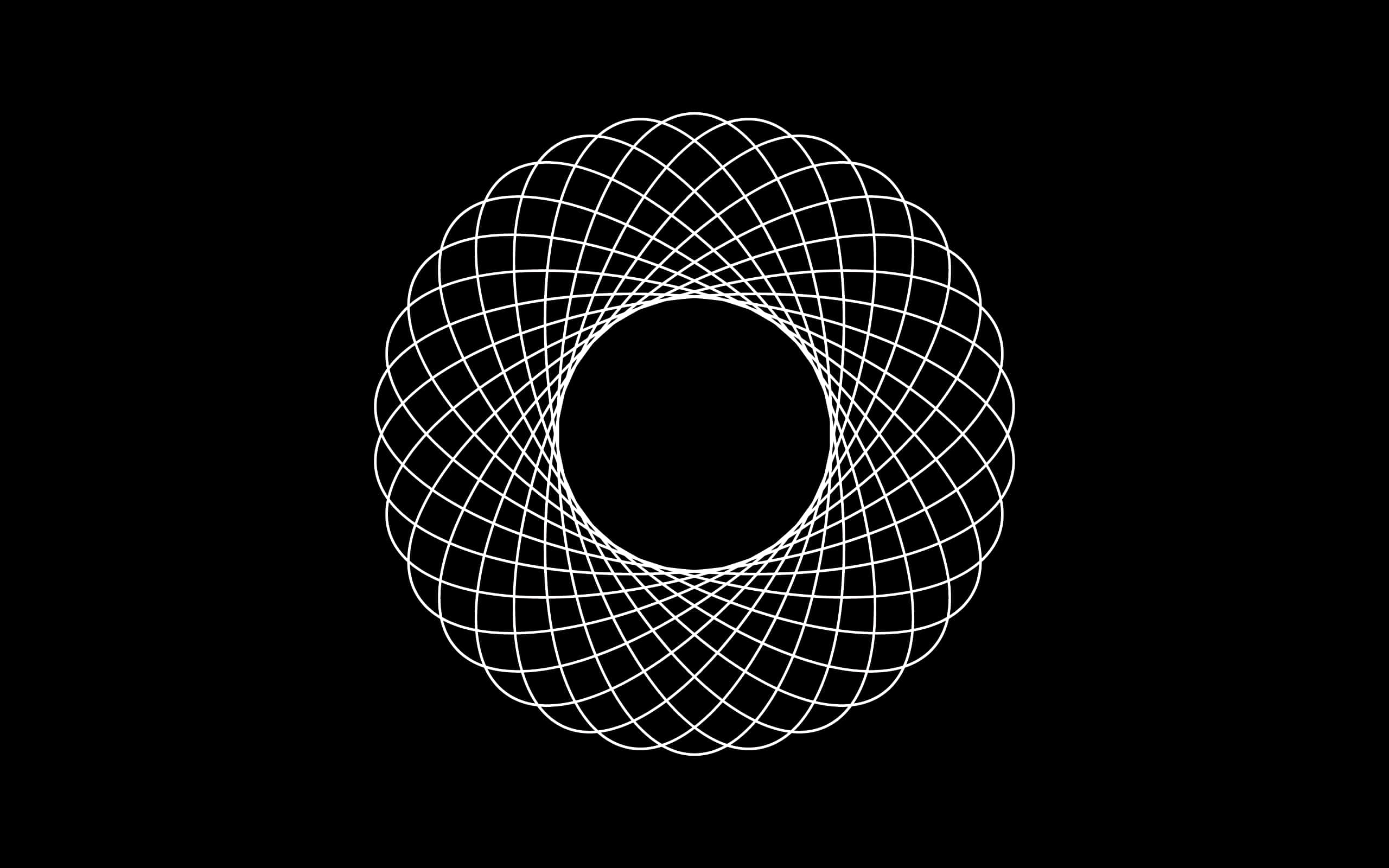 Linii ovale intersectate formând un cerc Fundal
