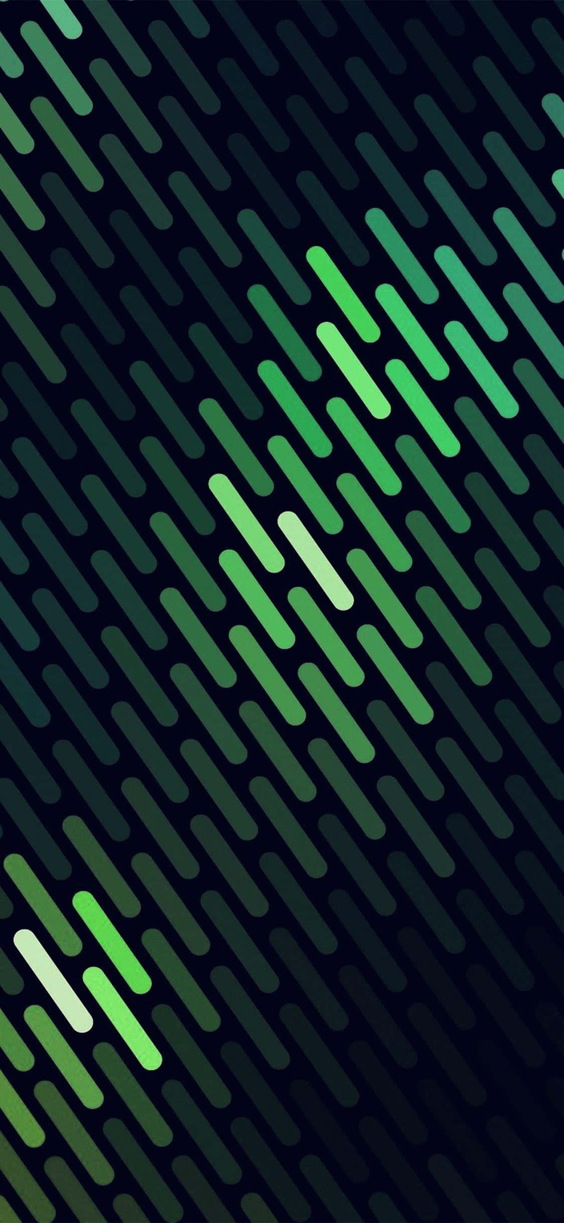 Linii verzi abstracte pentru iPhone X Fundal