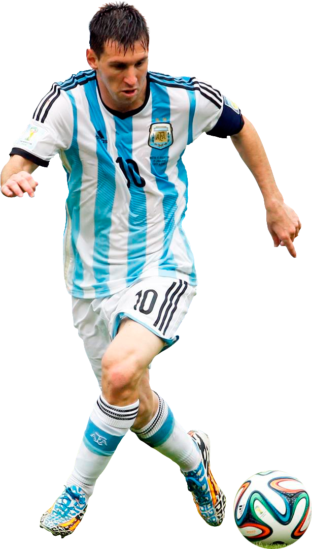 Lionel Messi Argentina driblând Fundal