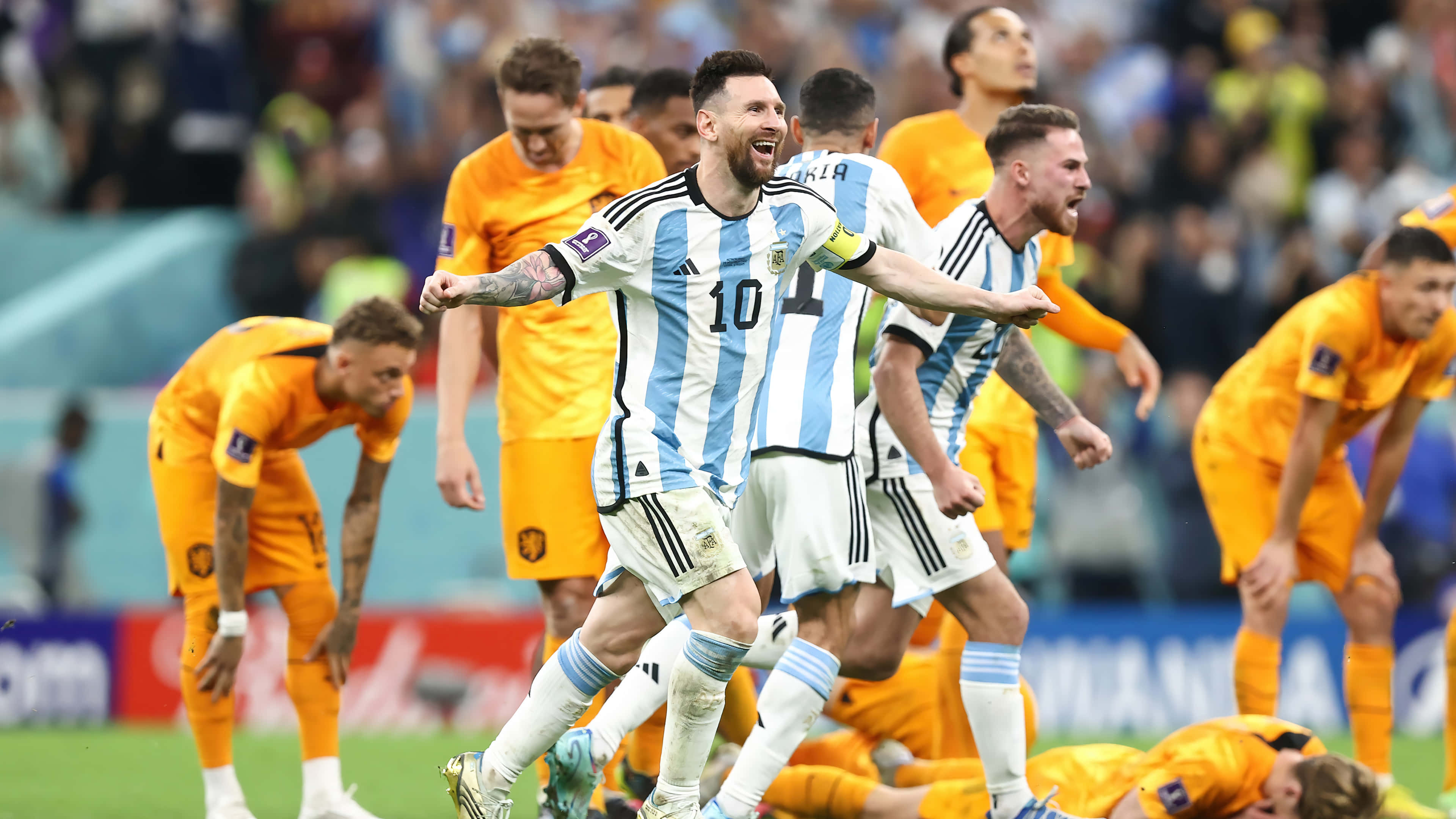 "Lionel Messi este GOAT" Fundal